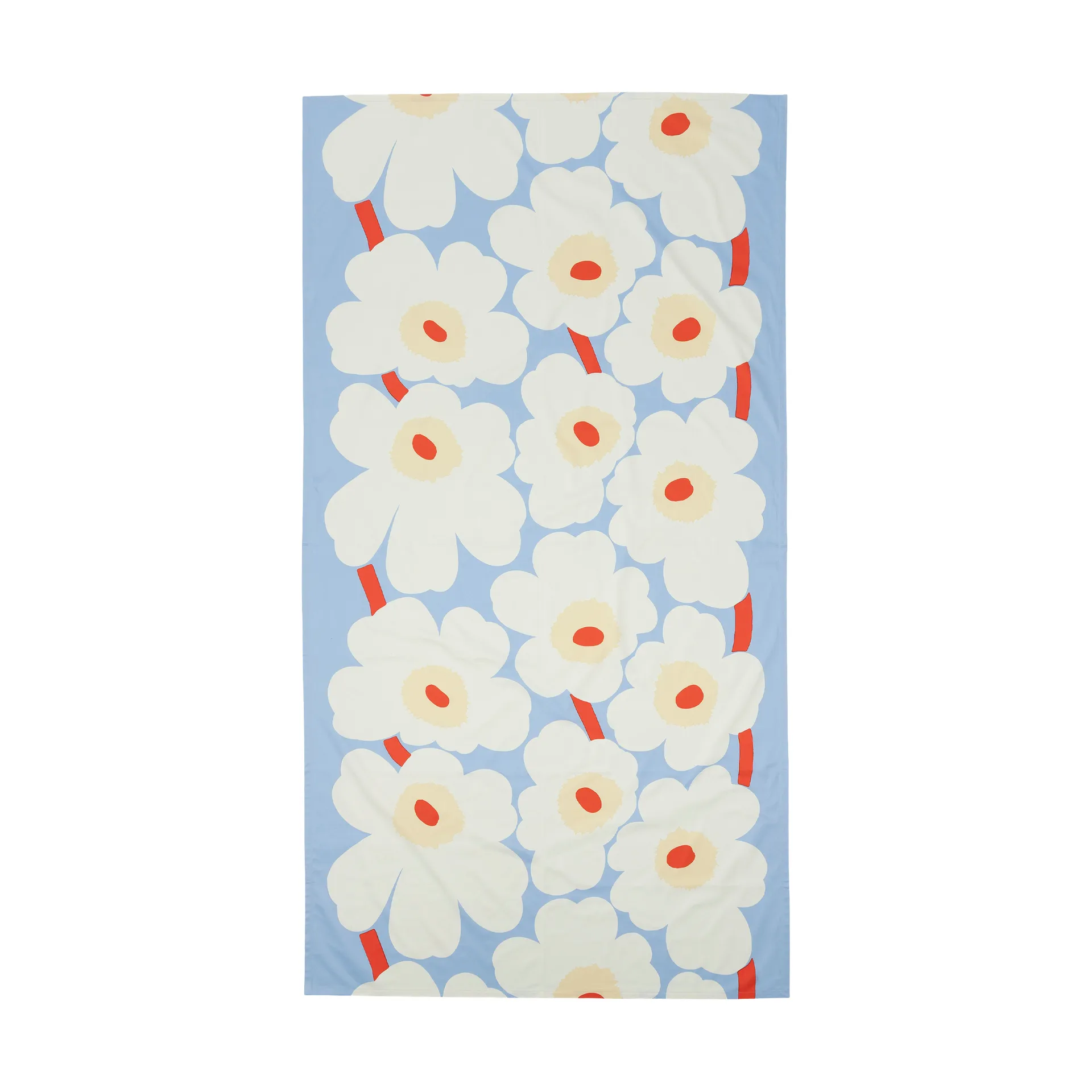 Marimekko Nappe Unikko Light blue-off white-melon-orange red, cm