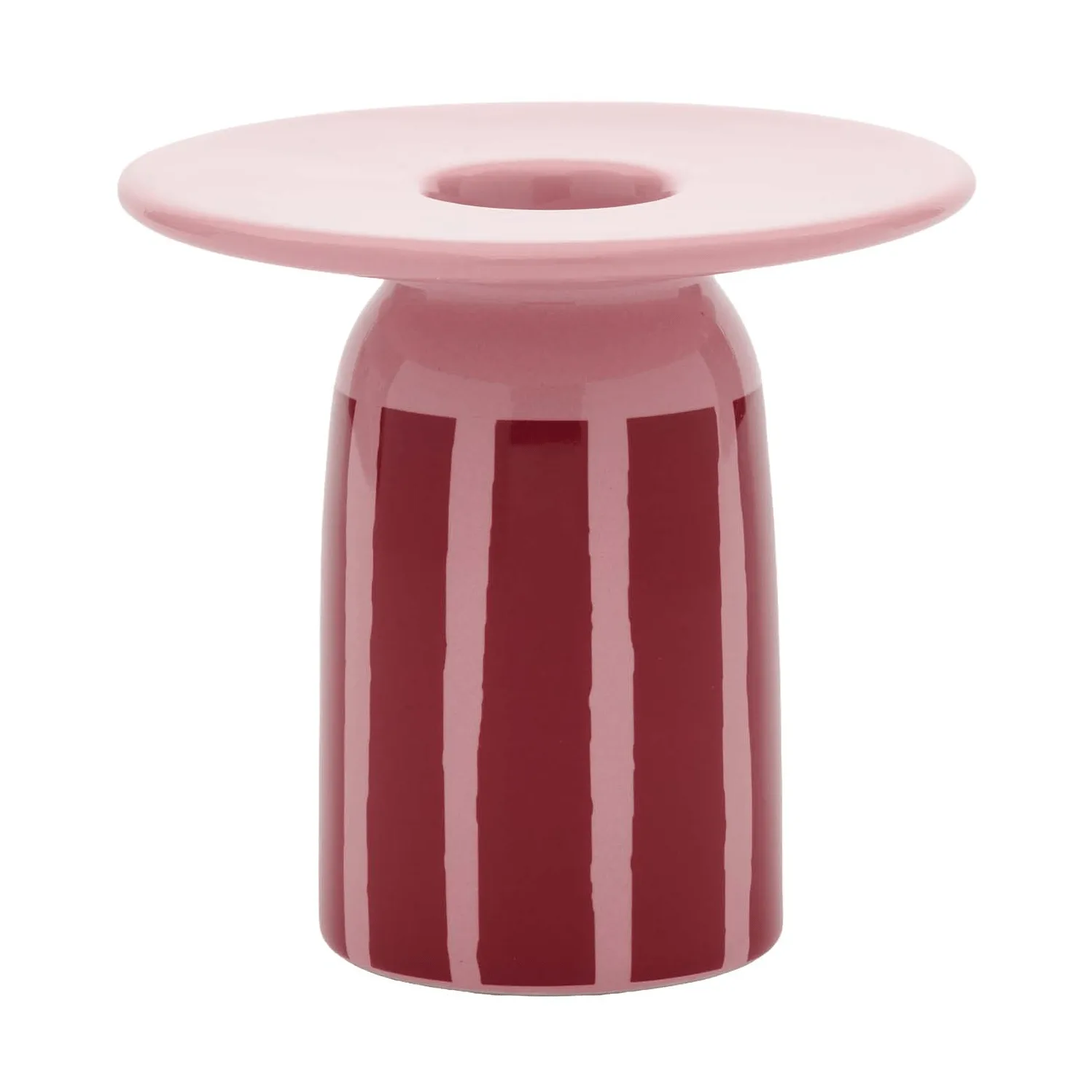 Marimekko Piccolo bougeoir Coral-dark red, 8 cm