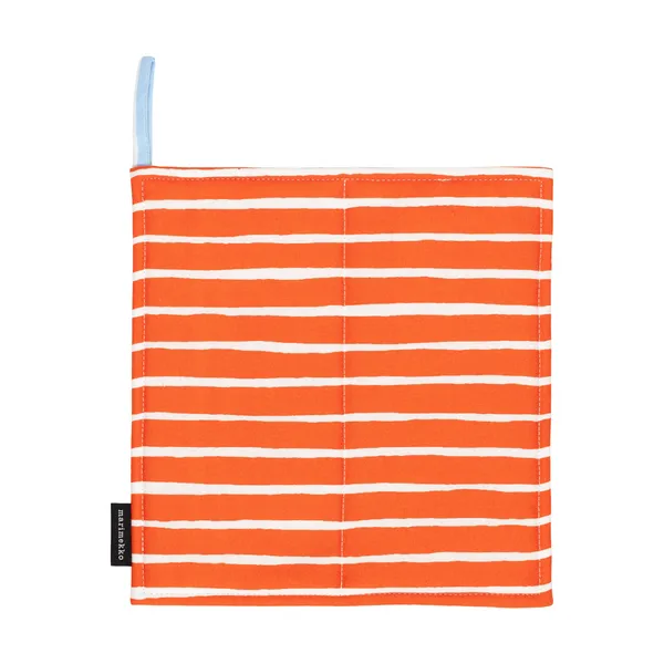 Piccolo grytlapp 21,5x21,5 cm, White-tomato red