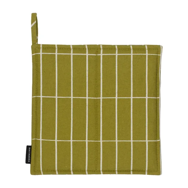 Pieni Tiiliskivi grytlapp, olive-linen
