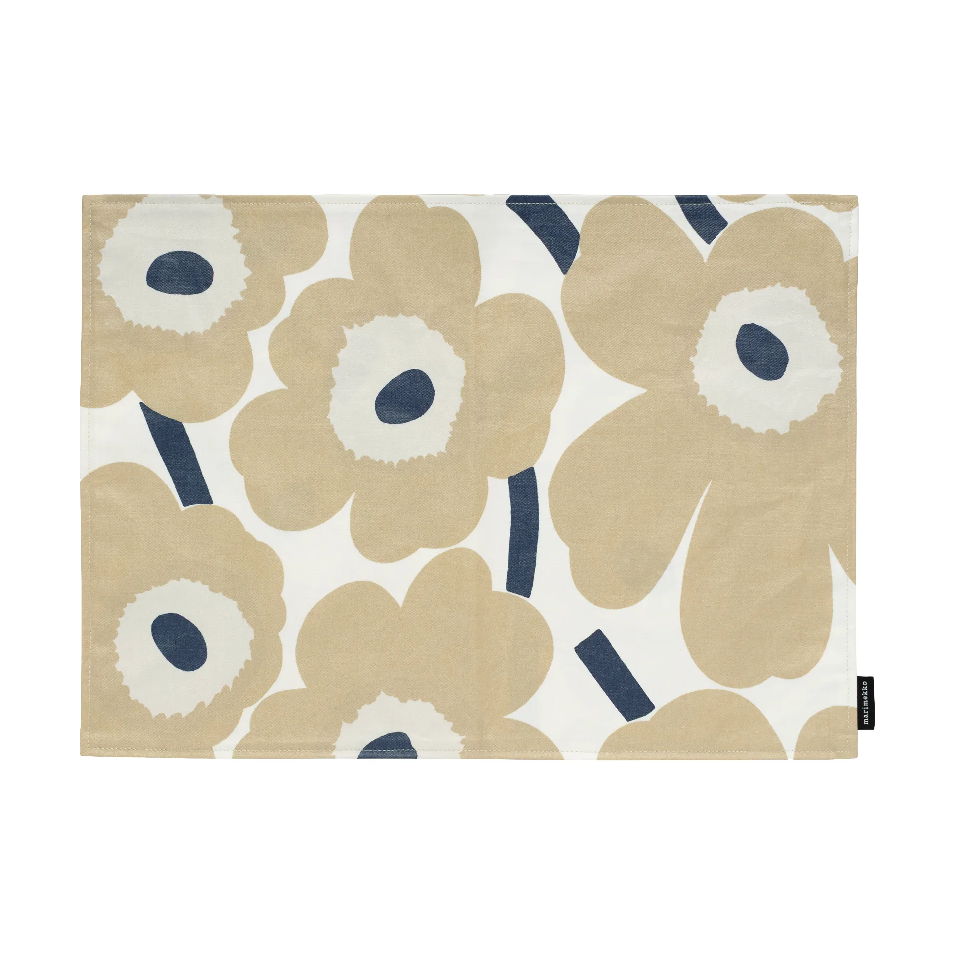 Marimekko Pieni Unikko dækkeserviet akryl Off white-beige-dark blue