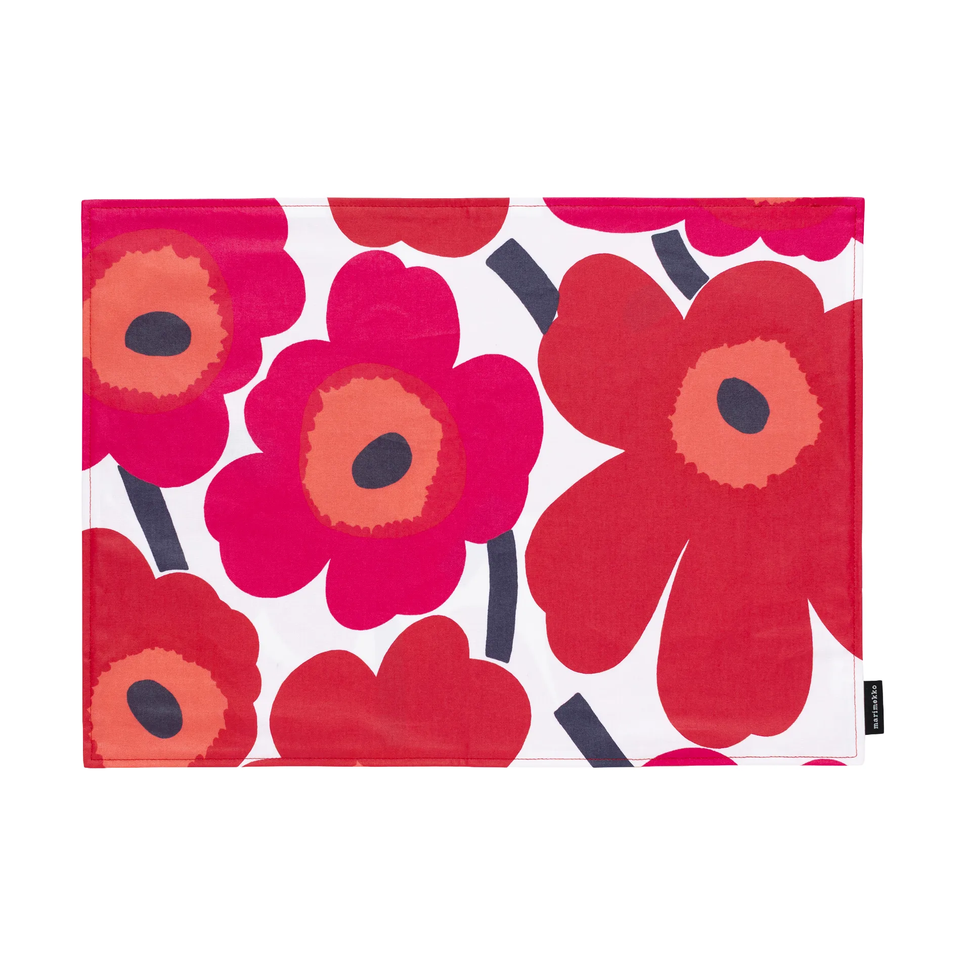 Marimekko Pieni Unikko dækkeserviet akryl White-red