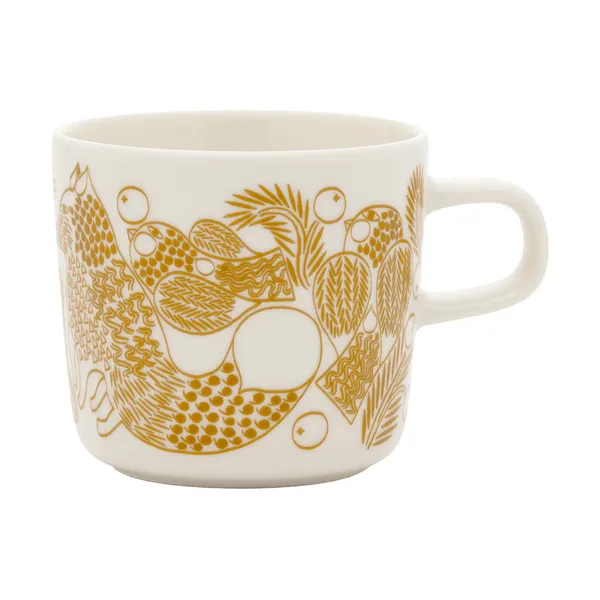 Piirto Ketunmar kaffekopp, White-bronze brown, 20 cl