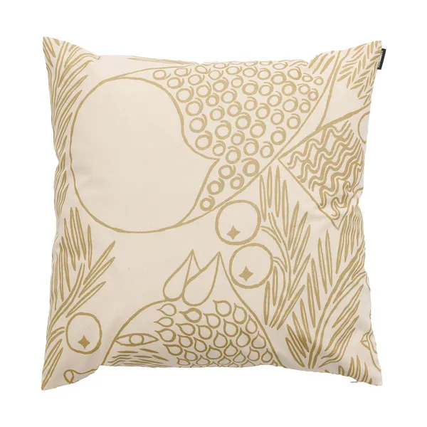 Piirto Ketunmarja kuddfodral, Off white-gold, 50x50 cm
