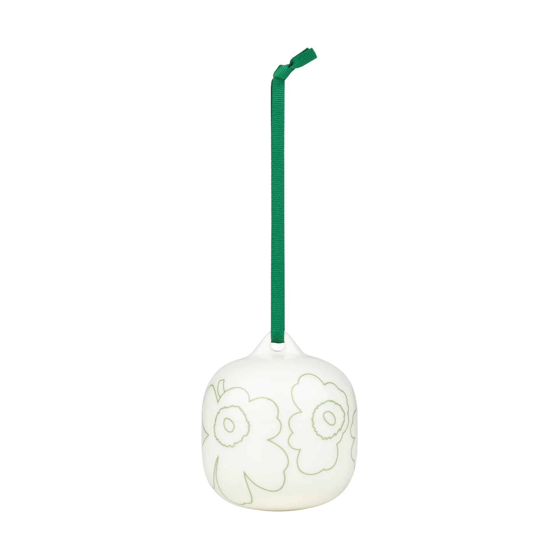 Marimekko Piirto Unikko dekorationsophæng Grøn, 7x7 cm billede