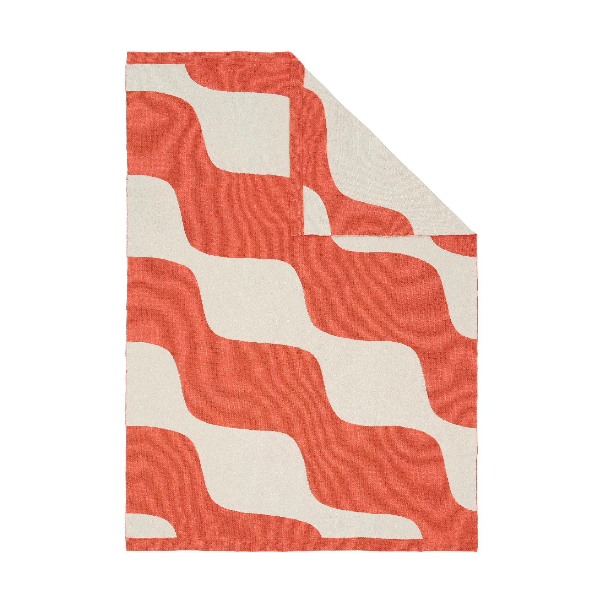 Marimekko Plaid Taifuuni Off white-orange red, cm