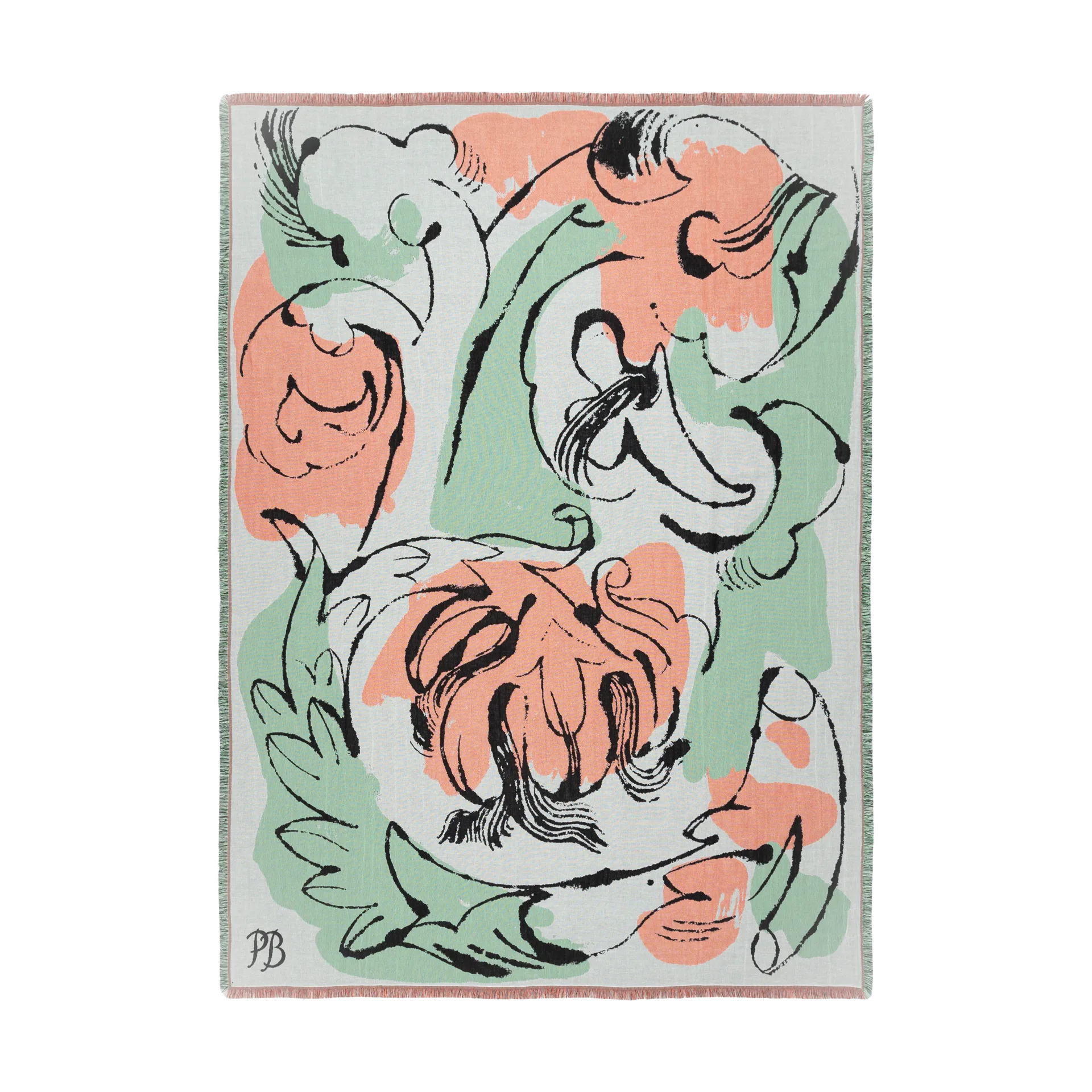 Marimekko Plaid Vildstjälk cm Offwhite-dark blue- orange-rouge