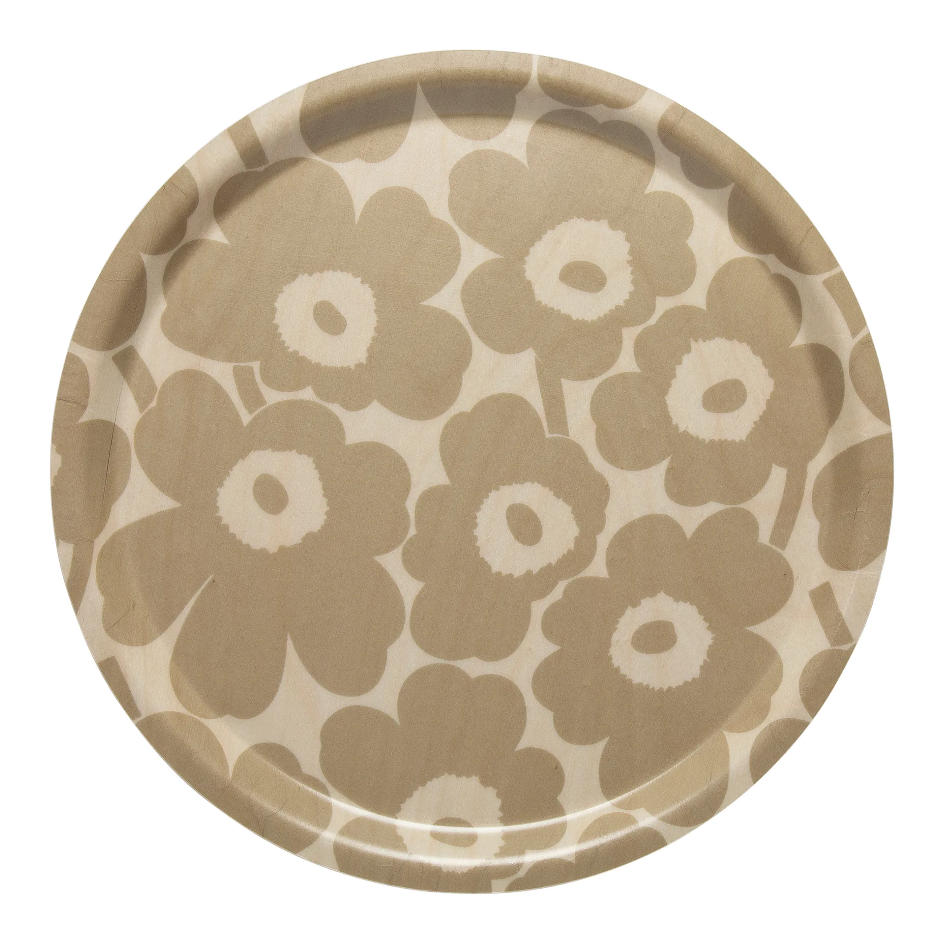 Marimekko Plateau Mini Unikko Brun clair-beige