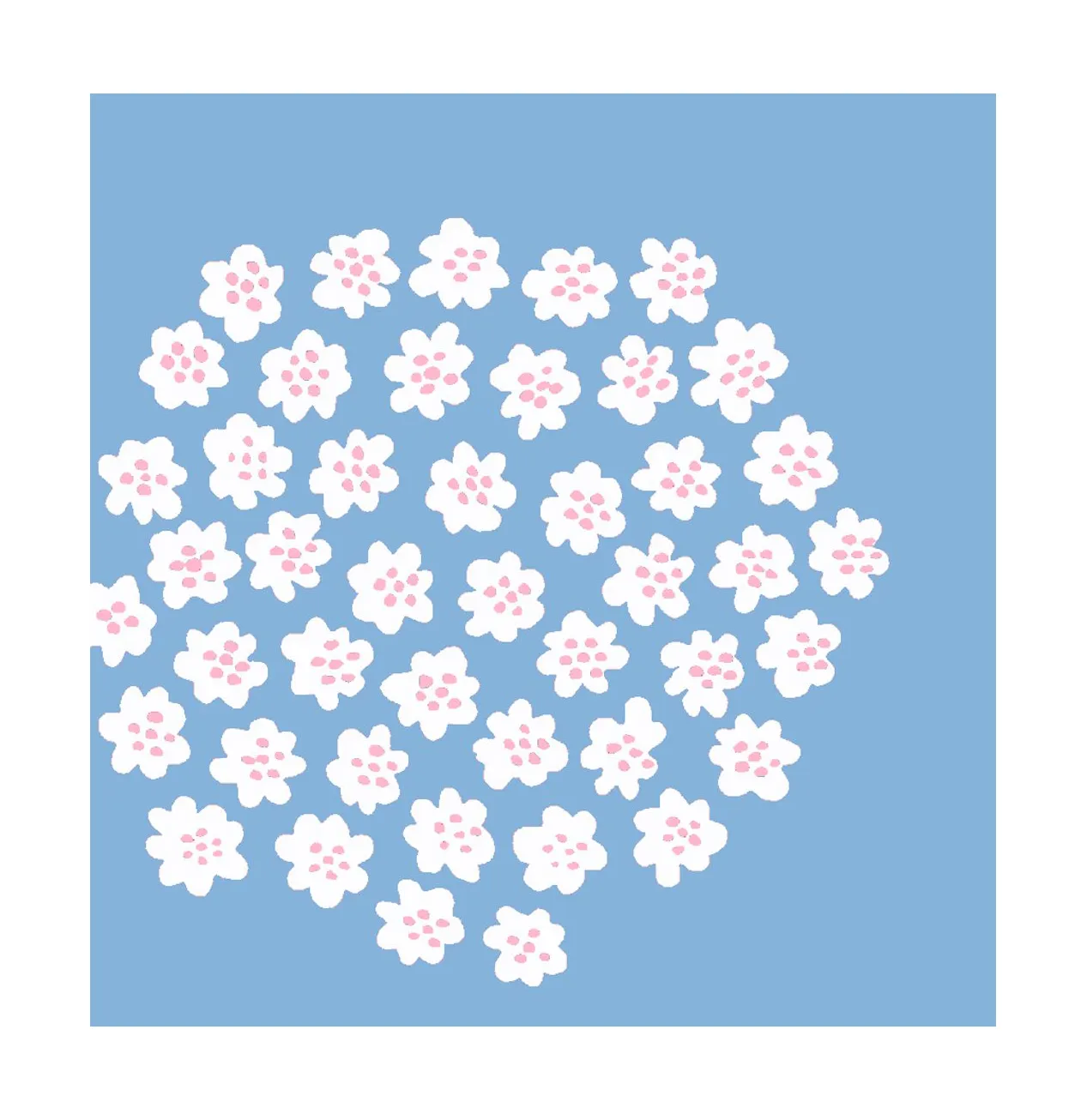 Marimekko Puketti serviet 33x33 cm 20-pak Light Blue billede