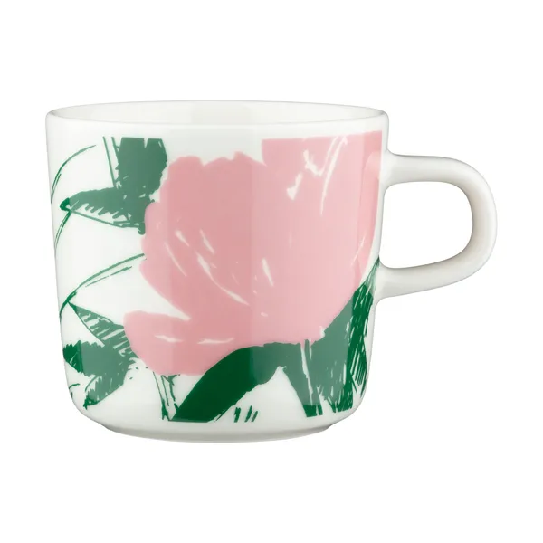 Puutarhakutsut kaffekopp 20 cl, White-green