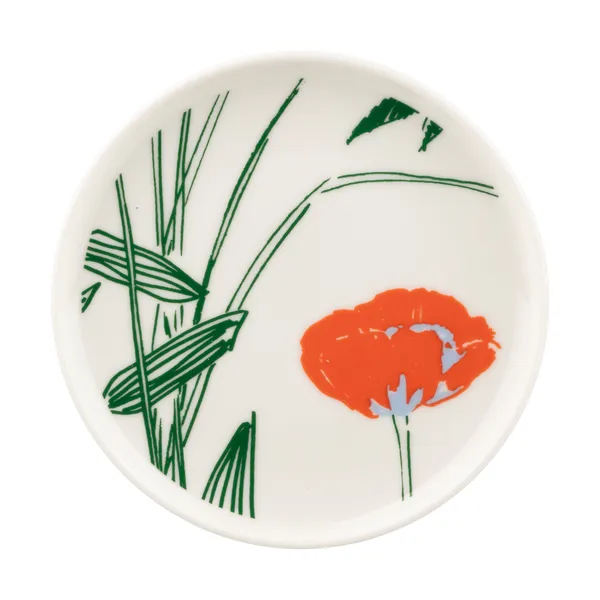 Puutarhakutsut tallrik Ø13,5 cm, White-green