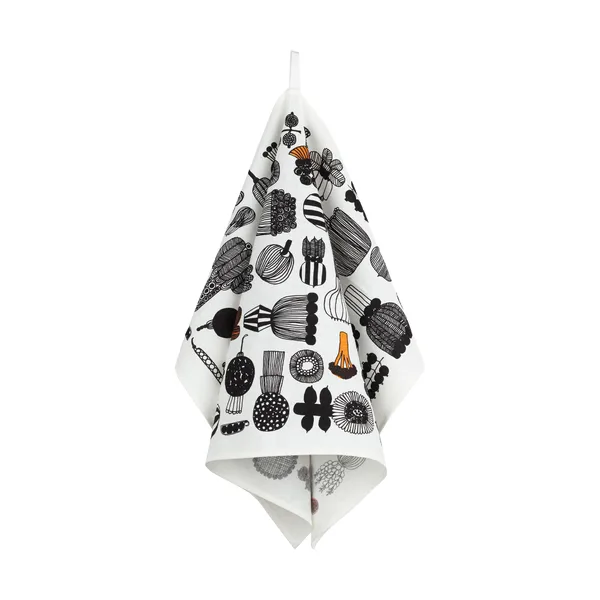 Puutarhurin parhaat kökshandduk 47x70 cm, White-black