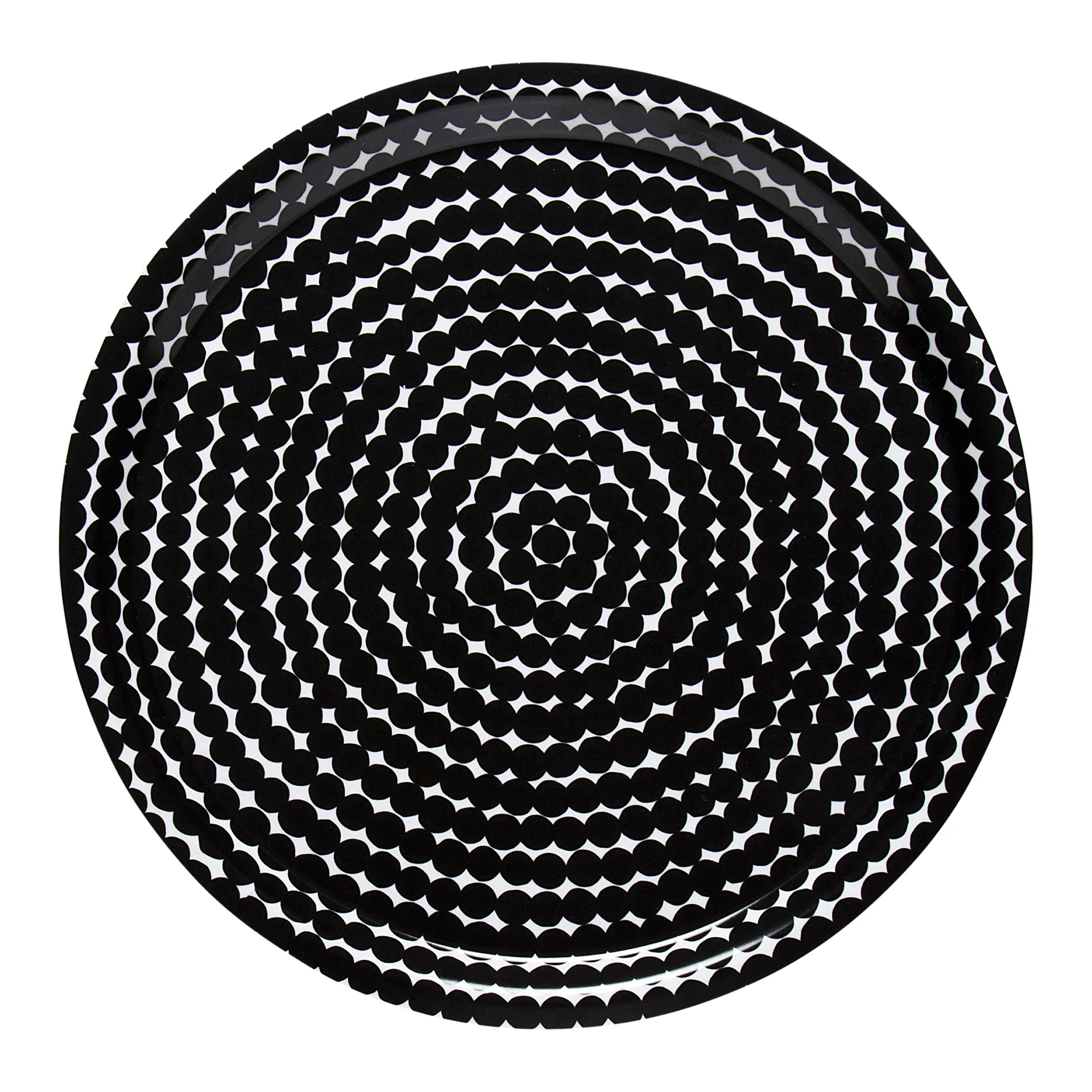 Marimekko Räsymatto bakke Ø31 cm Sort-hvid billede