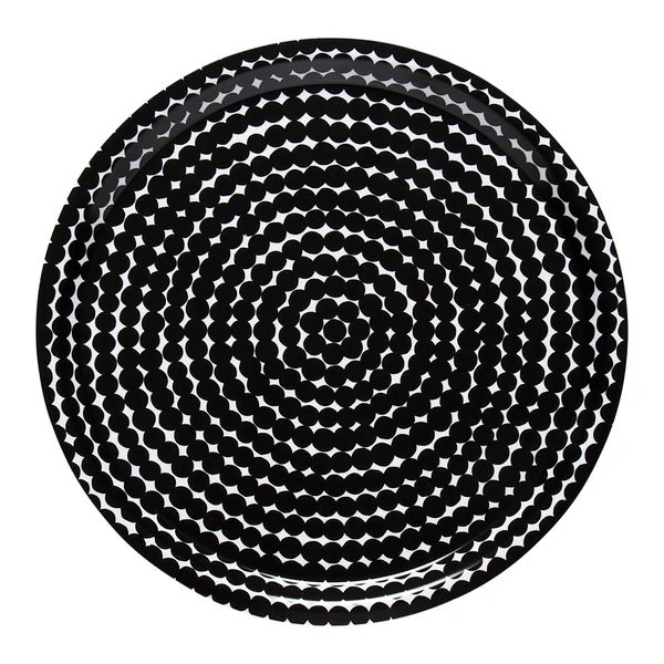 Räsymatto bricka Ø31 cm, Svart