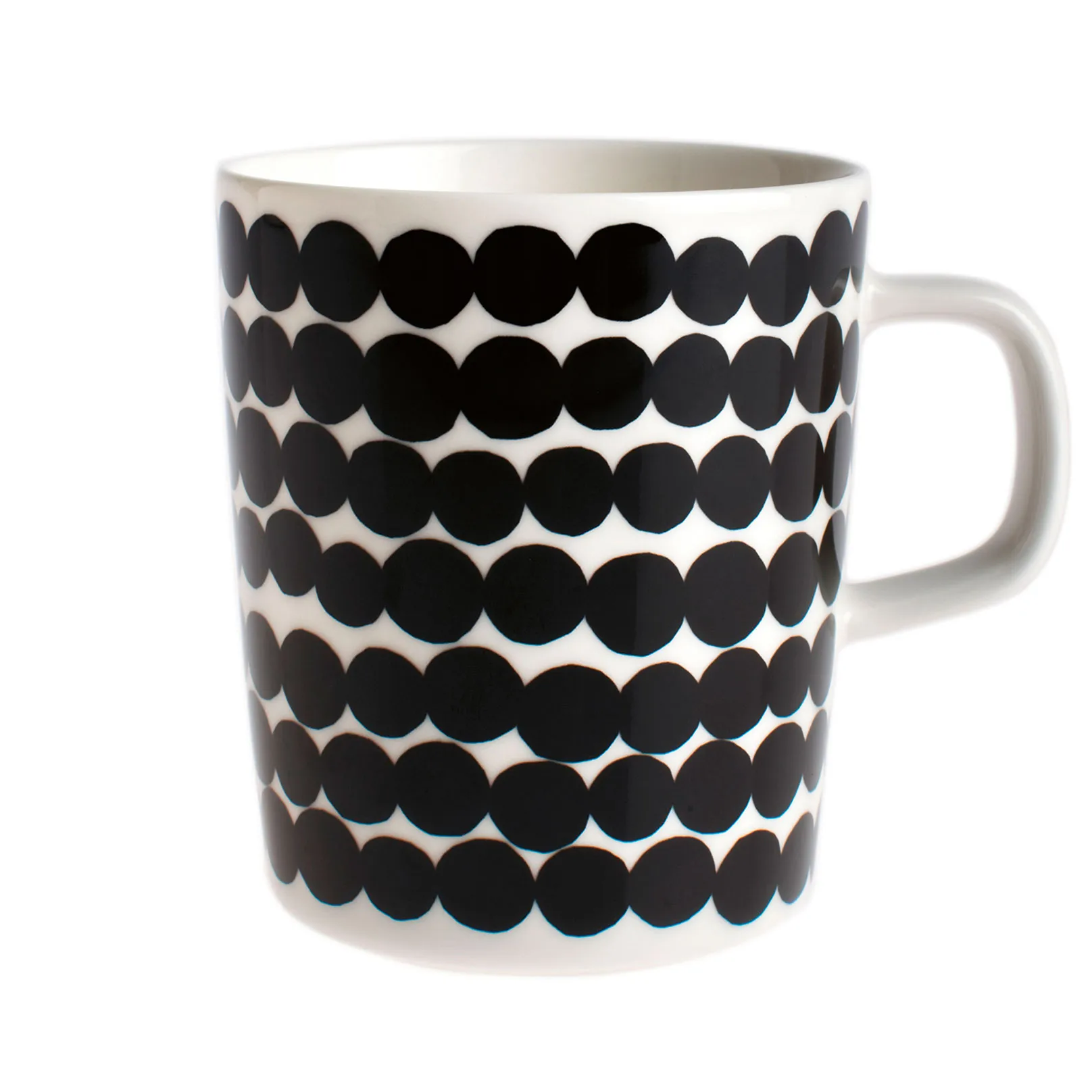 Marimekko R&auml;symatto mugg 25 cl svart-vit