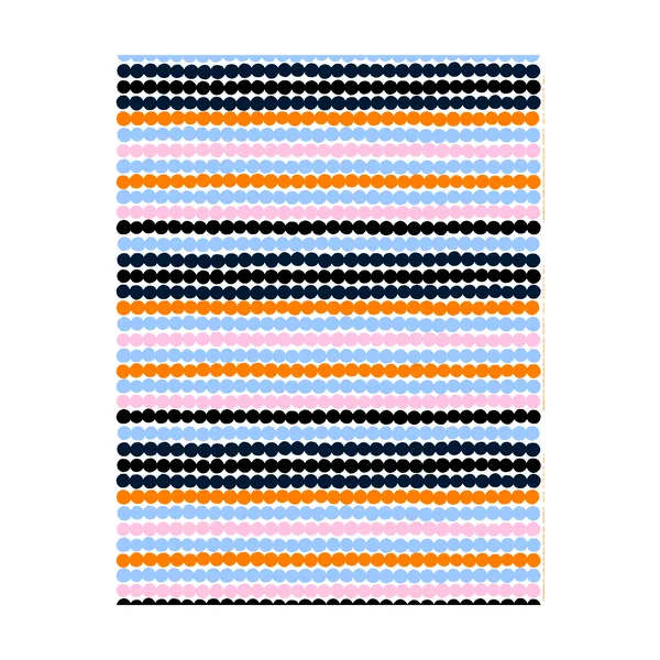 Räsymatto vaxduk, White-pink-light blue