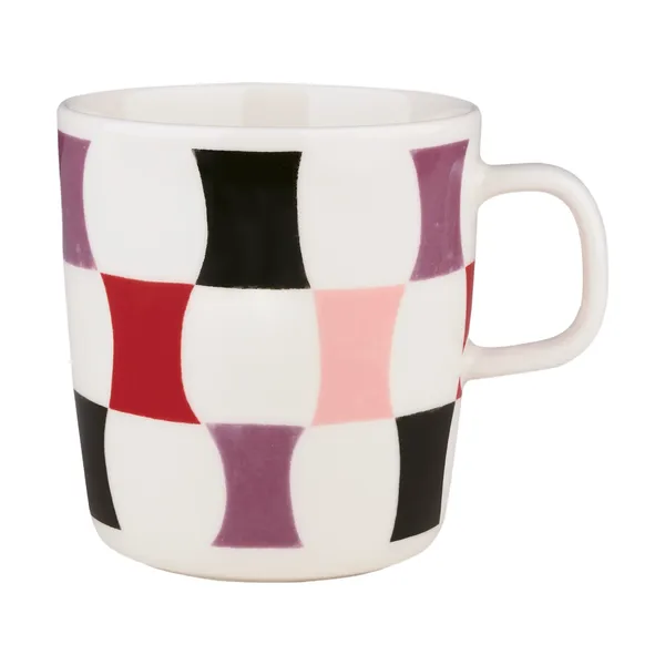 Sambara mugg 4 dl, White-coal-red-powder