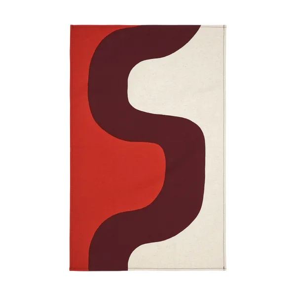 Seireeni kökshandduk 47x70 cm, Linen-burgundy
