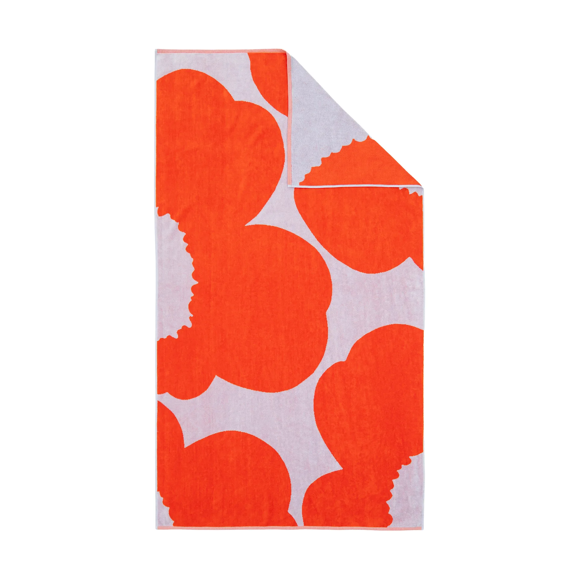 Marimekko Serviette de bain Iso Unikko Blue lilac-orange red, cm