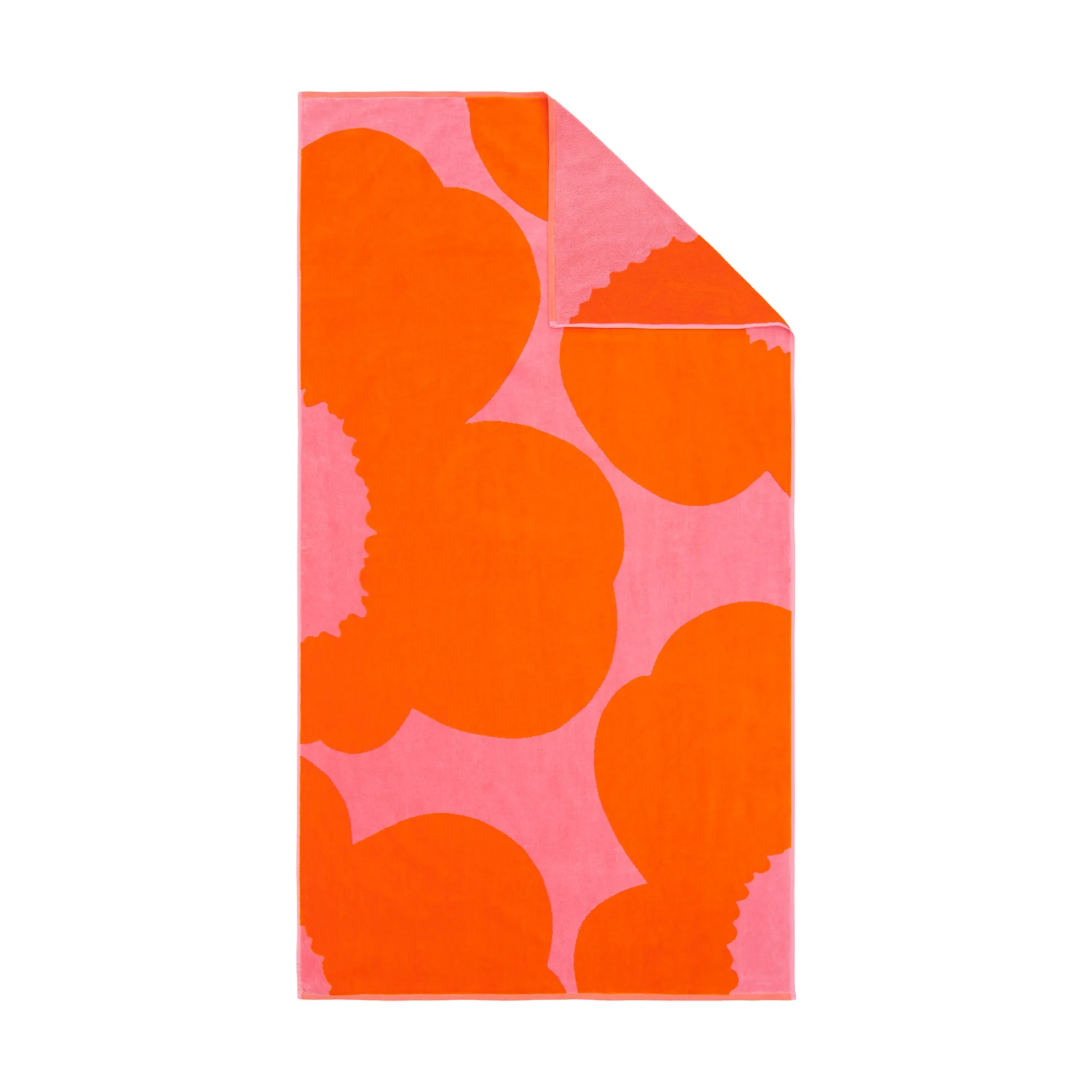 Marimekko Serviette de bain Iso Unikko Pink-orange red, cm