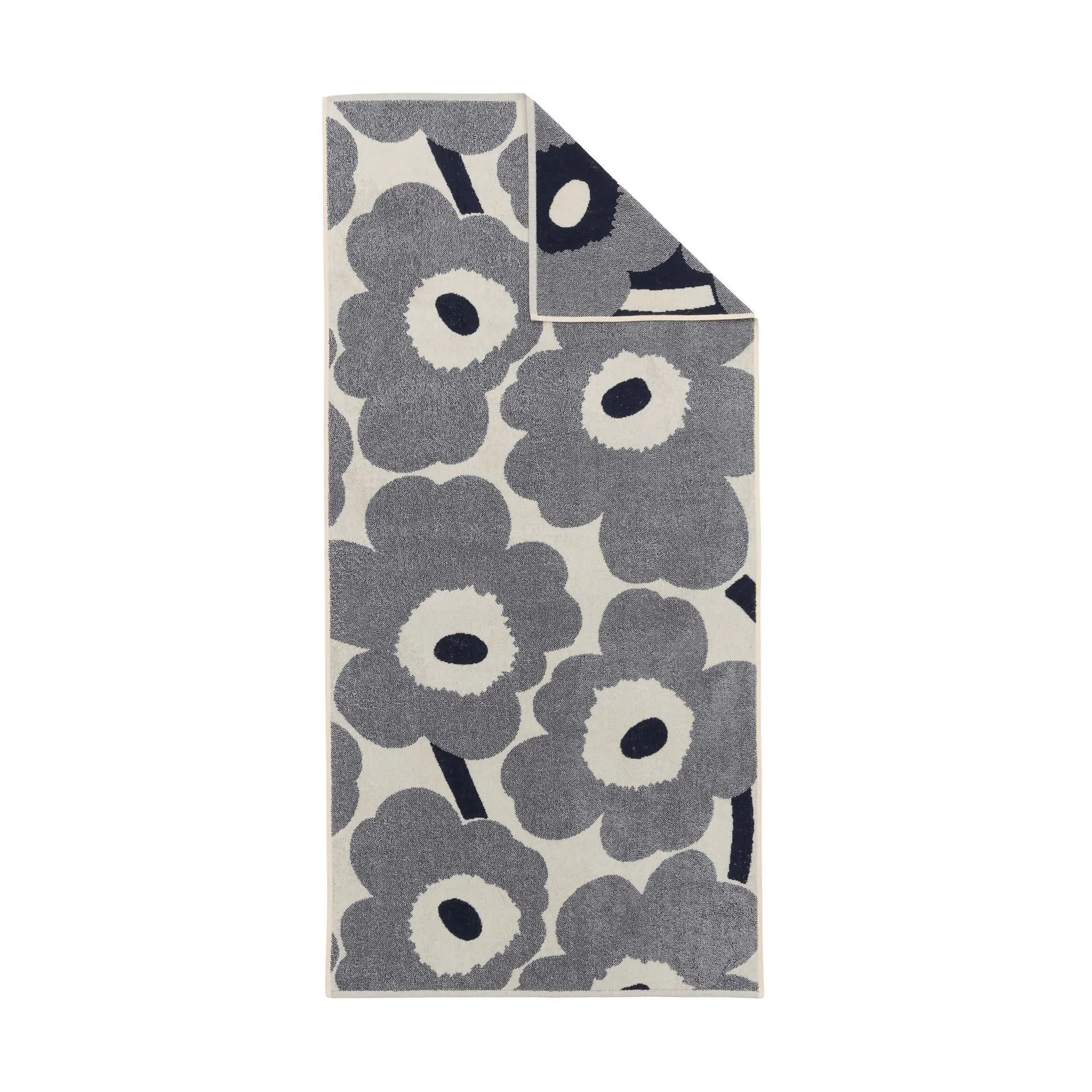 Marimekko Serviette de bain Unikko cm Off white-blueberry