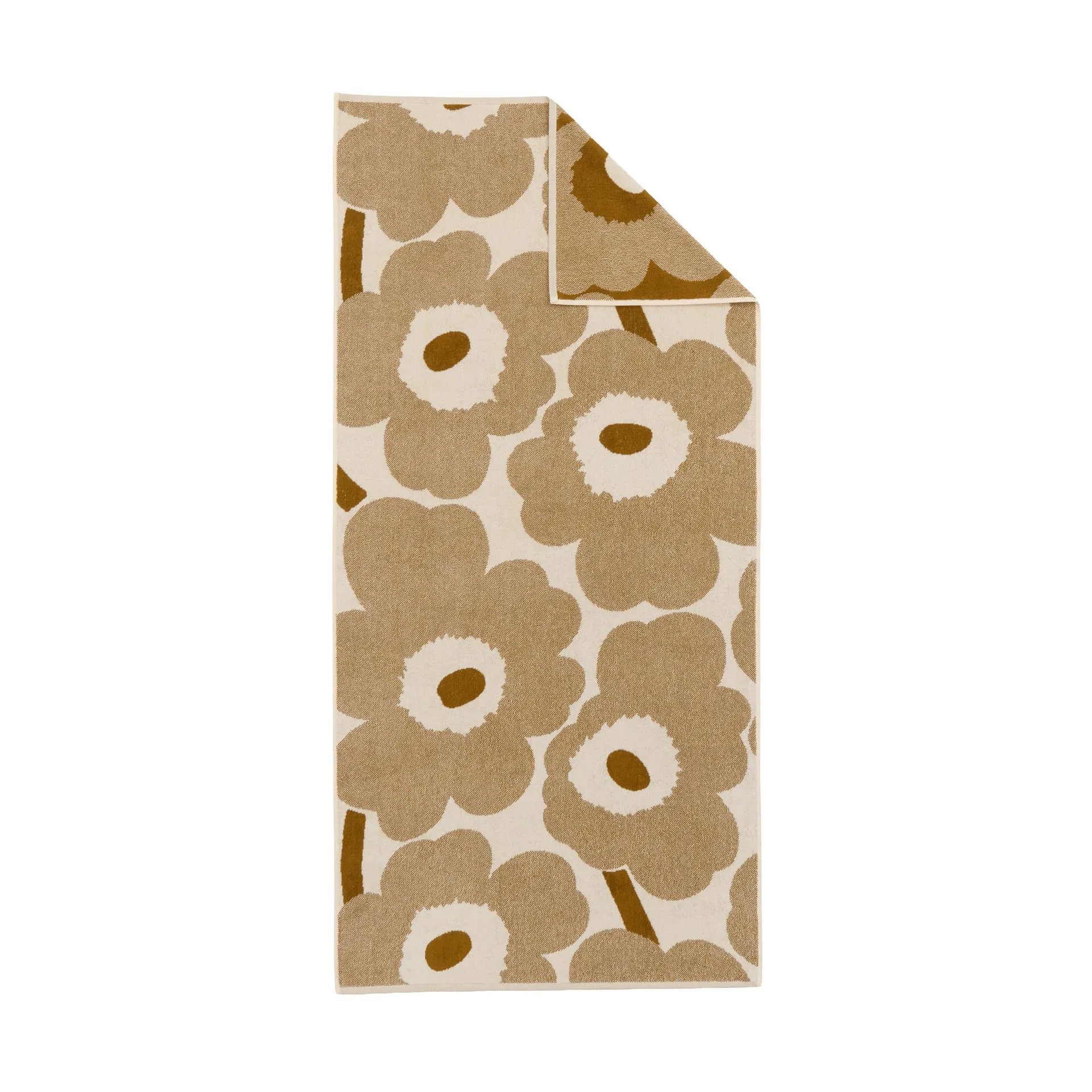 Marimekko Serviette de bain Unikko cm Off white-bronze