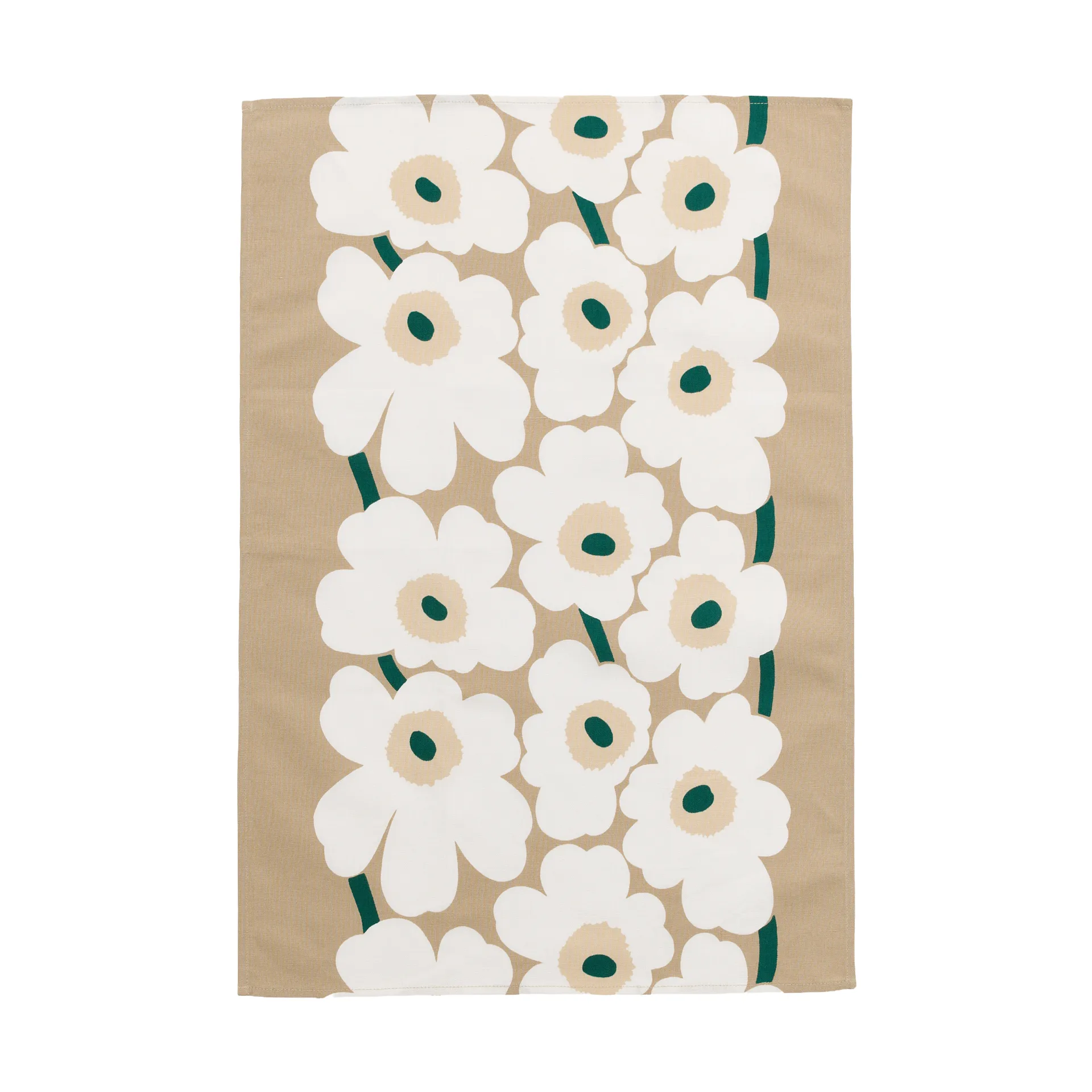 Marimekko Serviette de cuisine Unikko cm Sand-white-hay-emerald