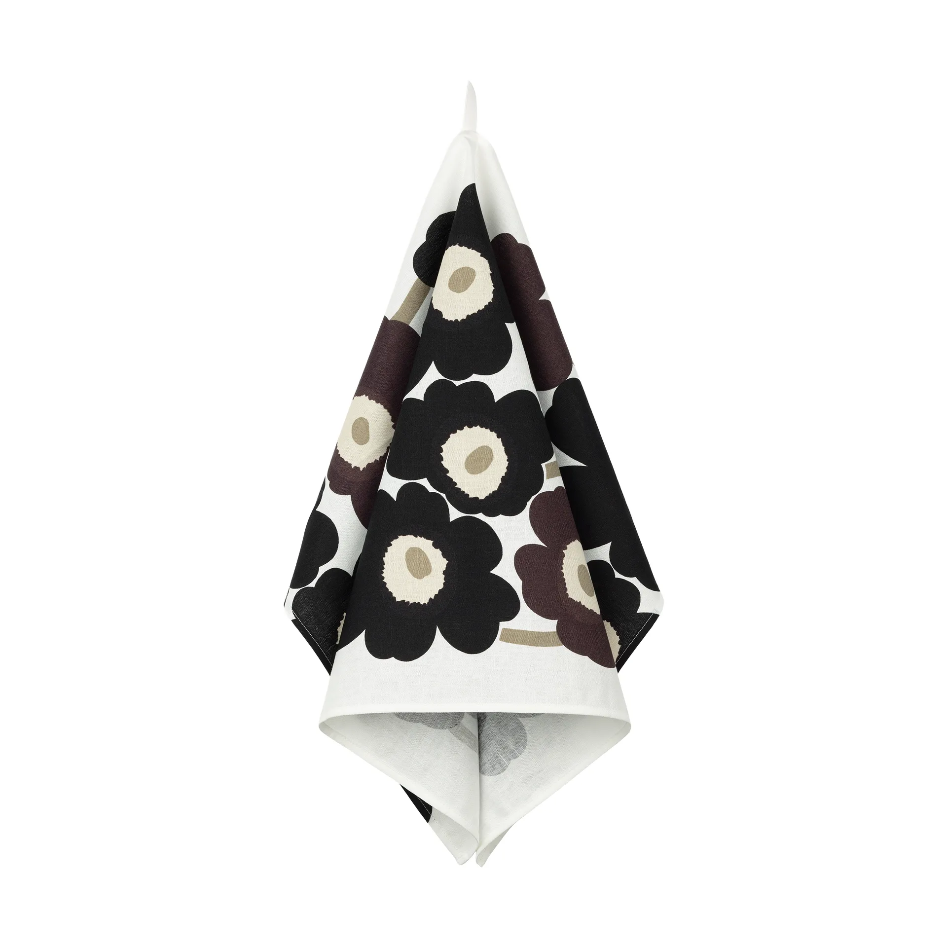 Marimekko Serviette de cuisine Unikko cm White-dark grey-beige