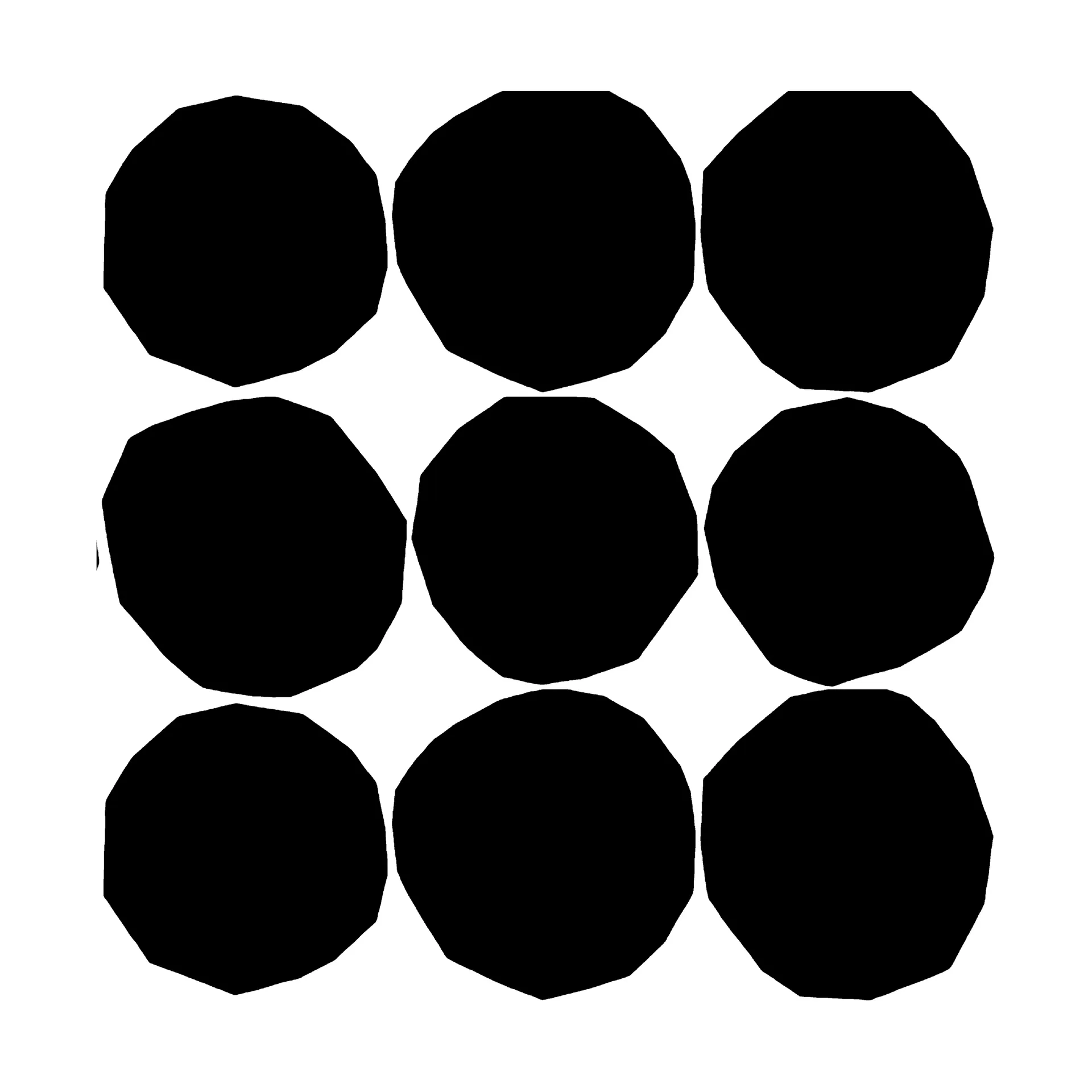 Marimekko Serviette Kivet cm Lot de 20 Black-White