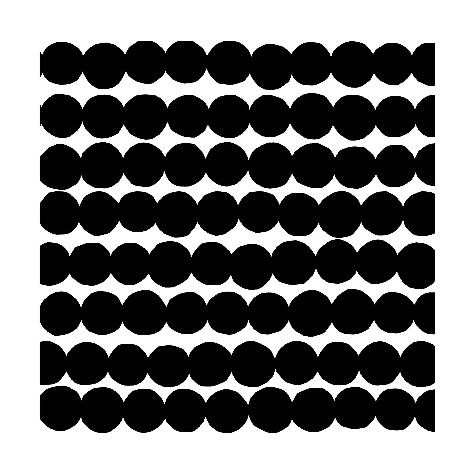 Marimekko Serviette Räsymatto cm Lot de 20 Black-White