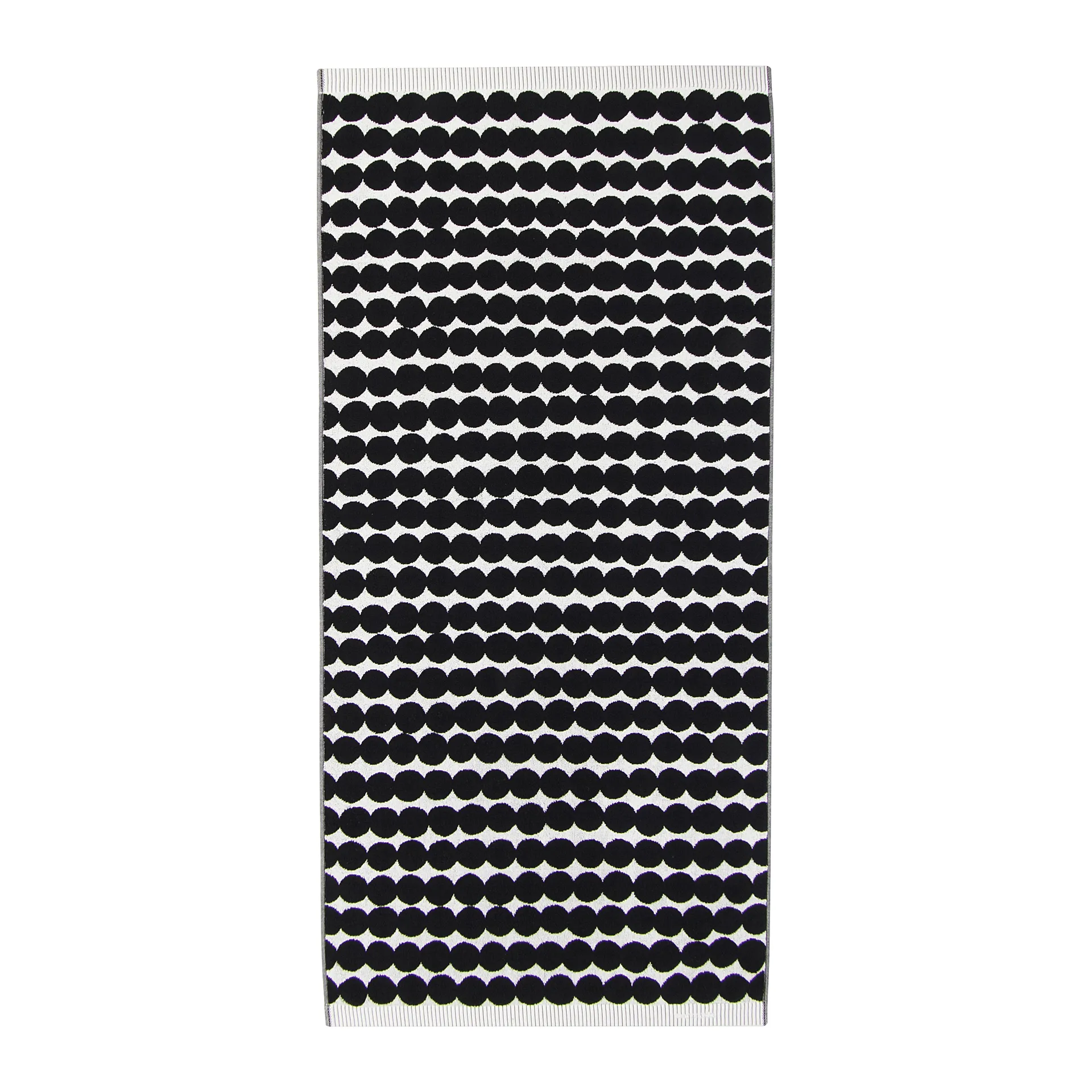 Marimekko Serviette Räsymatto noire Serviette de bain cm