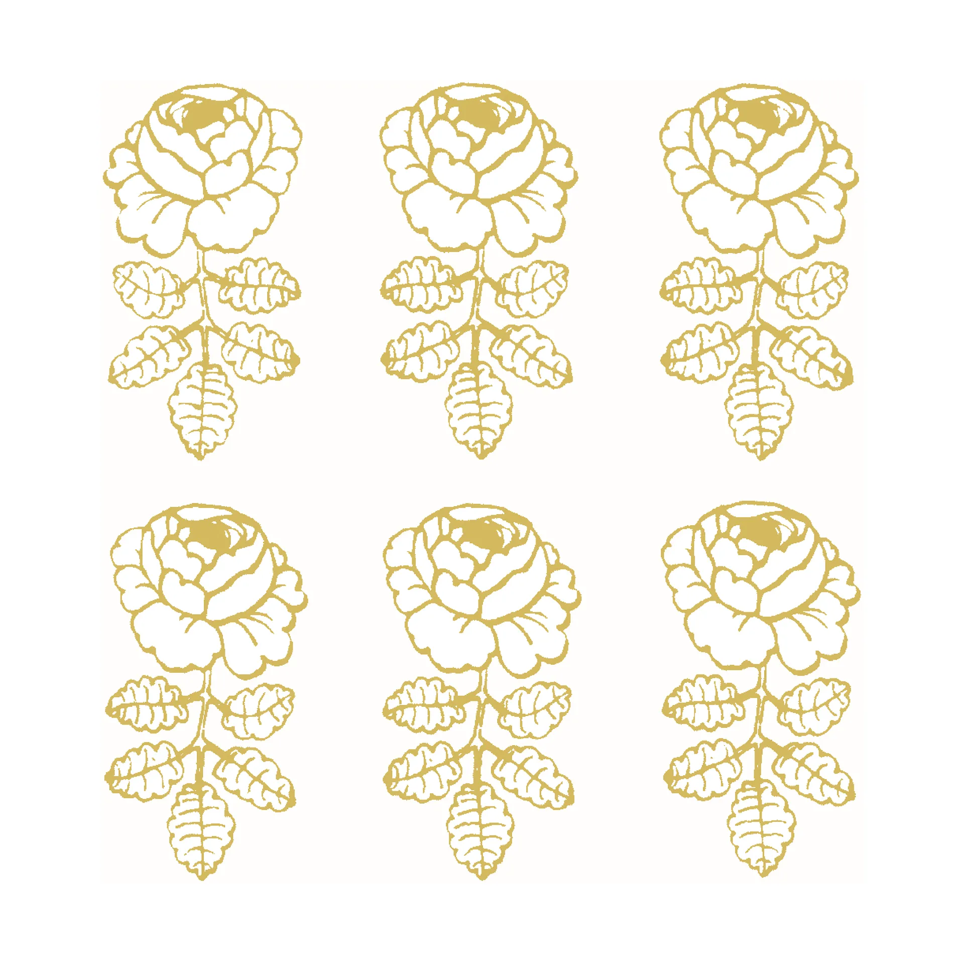 Marimekko Serviette Vihkiruusu cm 20-pack Gold-white