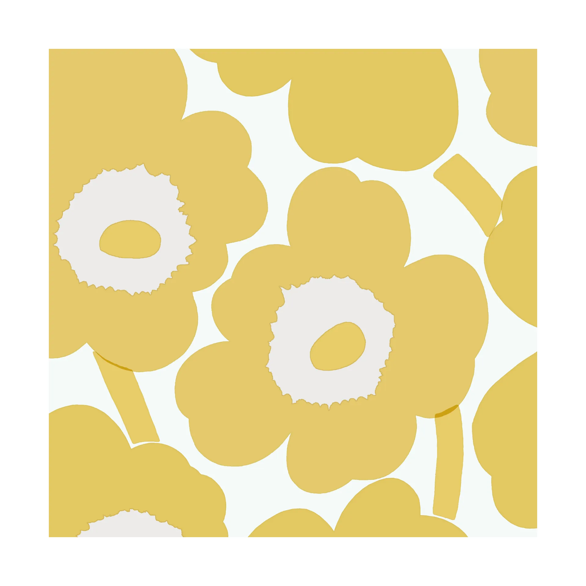 Marimekko Serviettes Unikko cm, Lot de 21 Gold