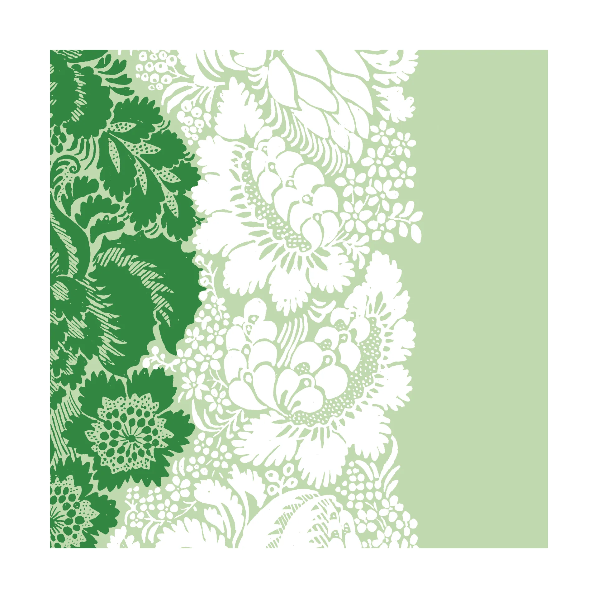 Marimekko Set de 20 serviettes Ananas cm Green