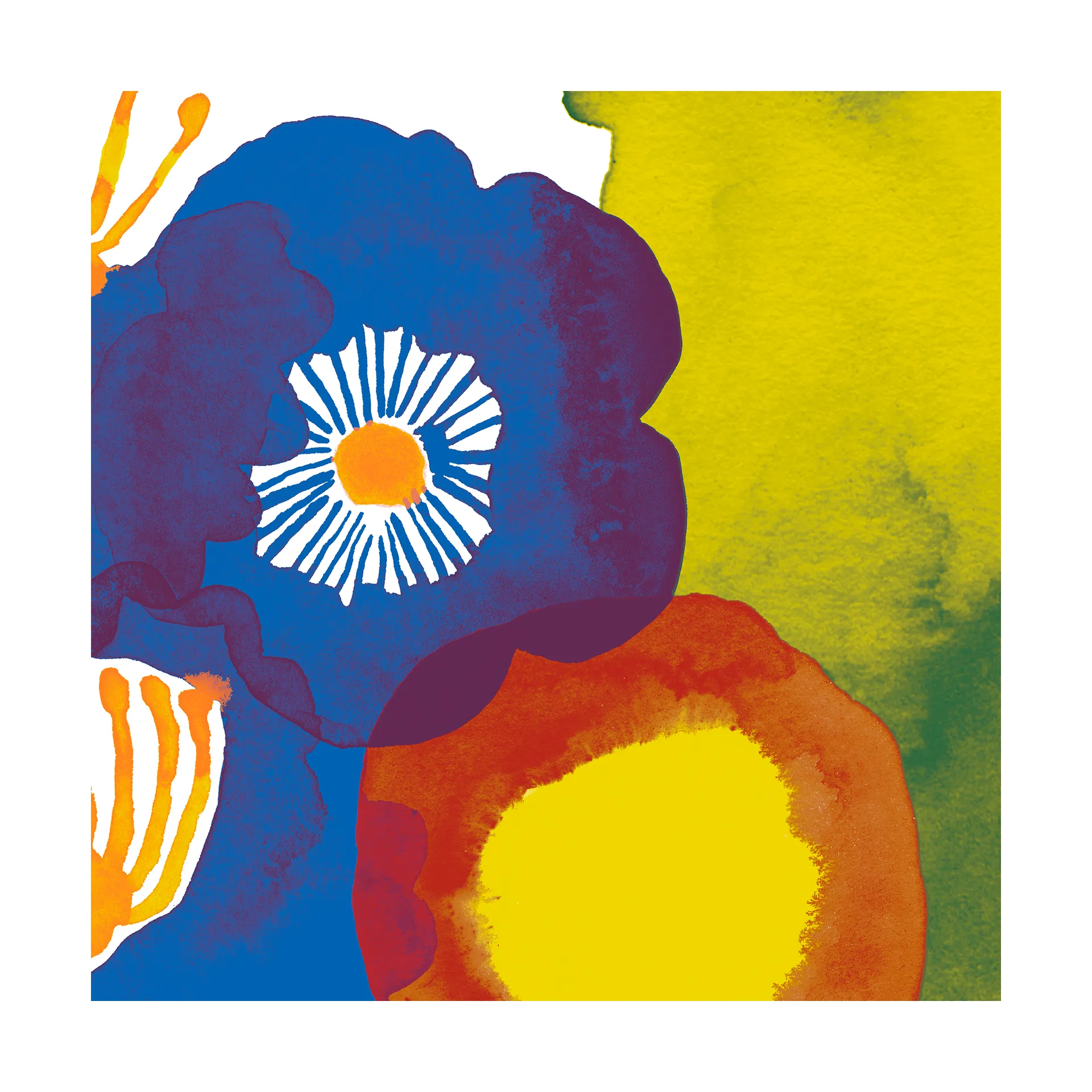 Marimekko Set de 20 serviettes Juhannustaika cm Blue-yellow-red