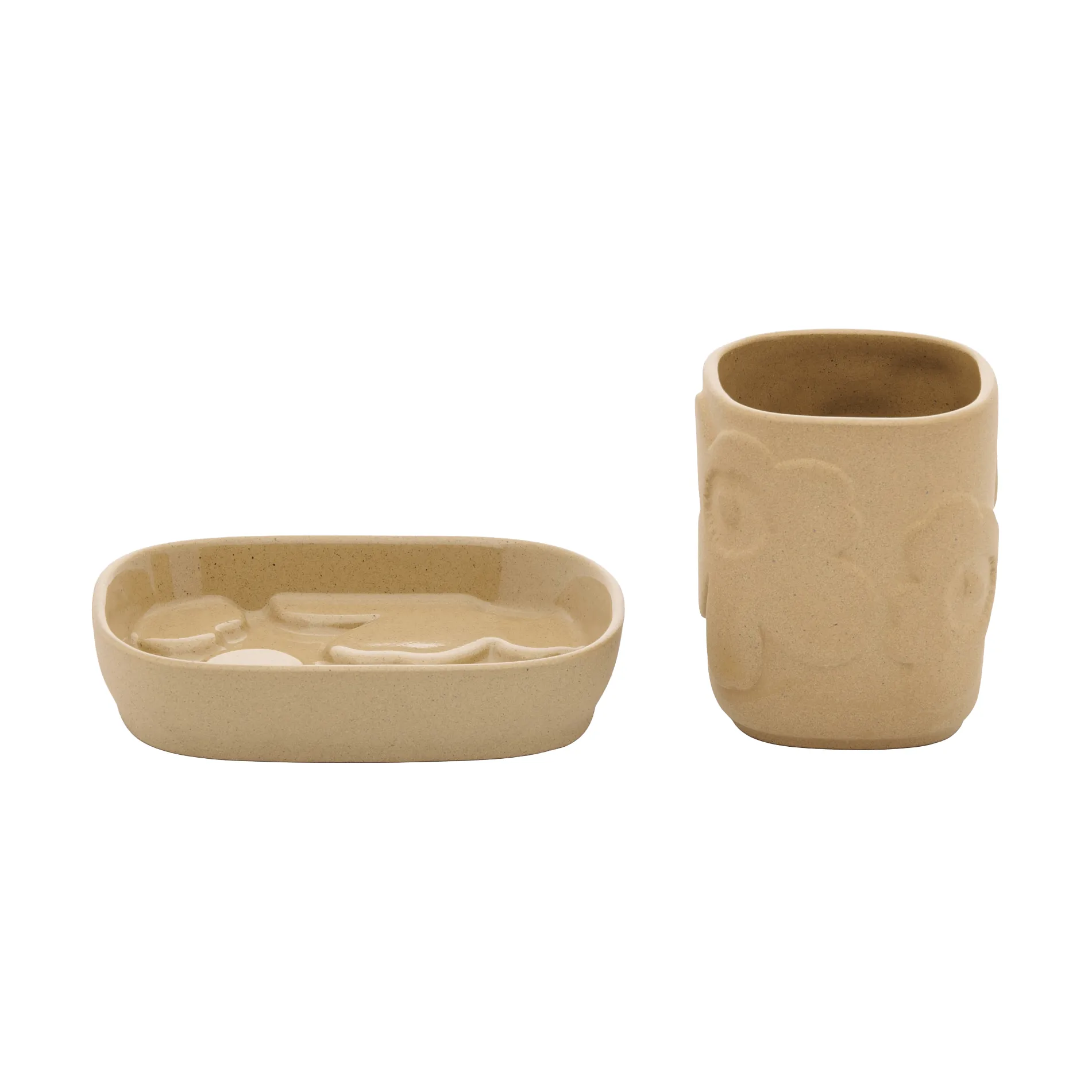 Marimekko Set de salle de bain Unikko 2 pièces grès sandstone