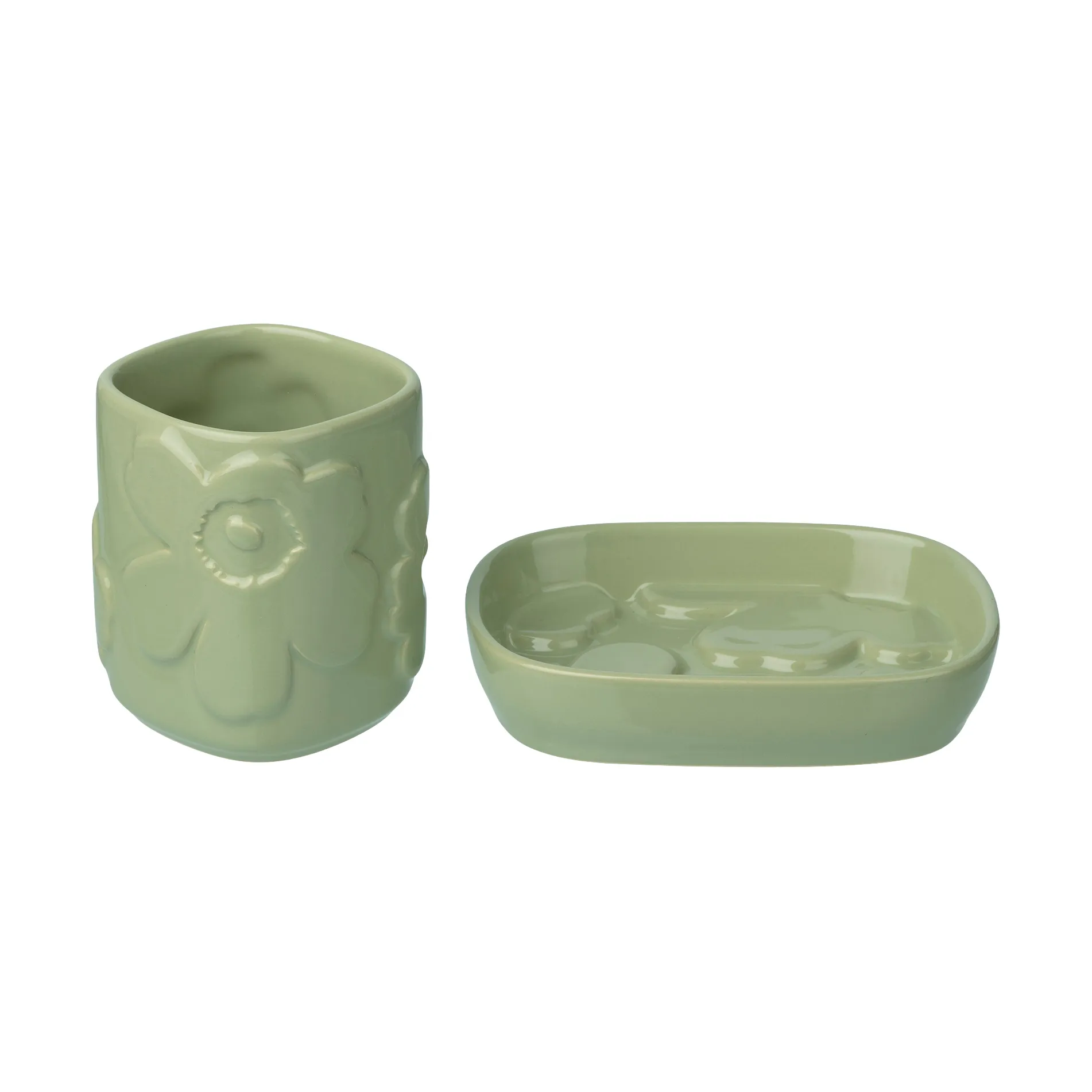 Marimekko Set de salle de bain Unikko 2 pièces Pear