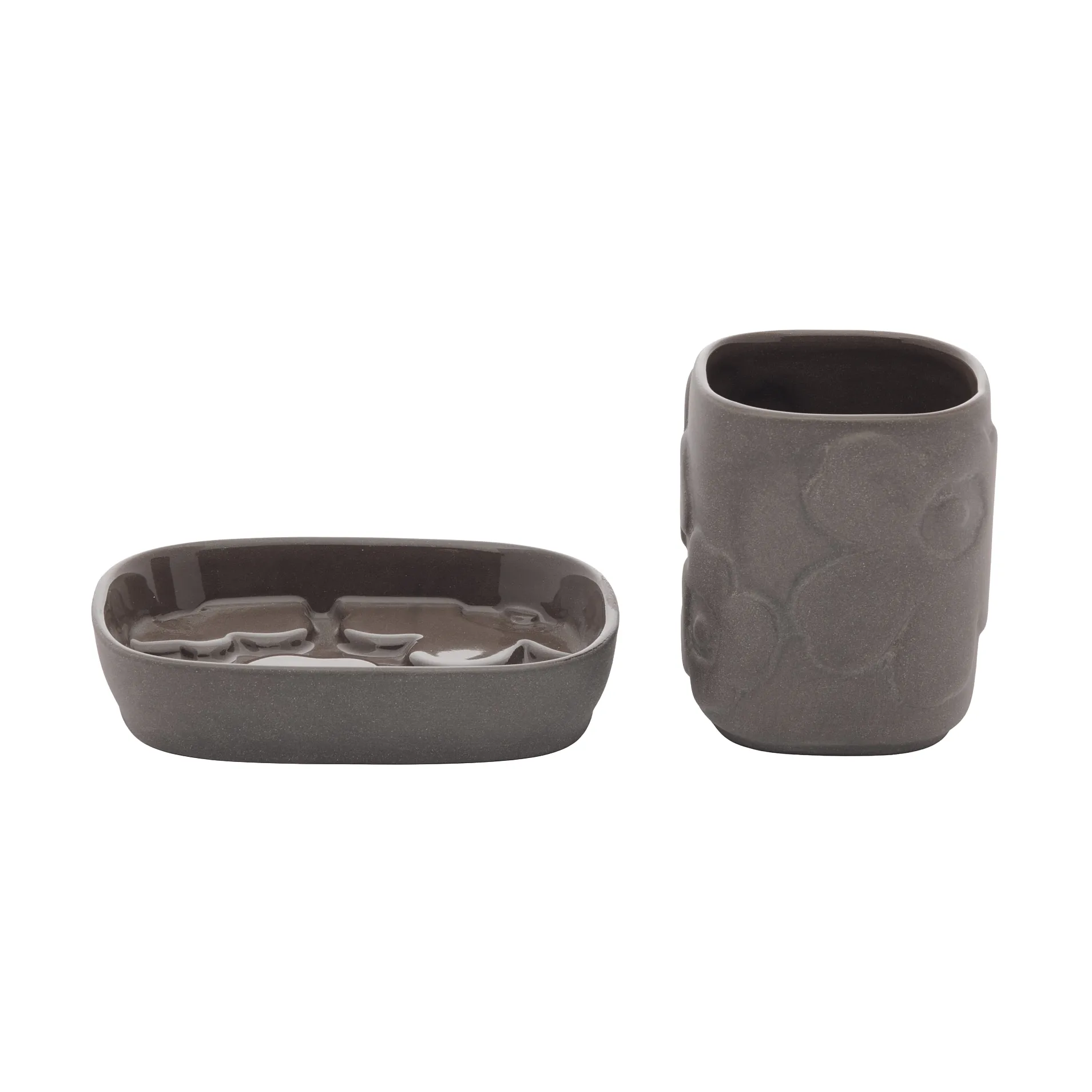 Marimekko Set de salle de bain Unikko 2 pièces roche volcanique