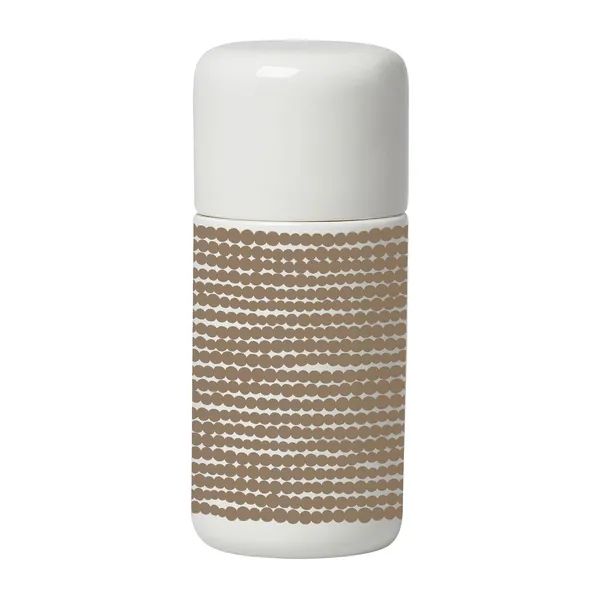 Siirtolapuutarha kvarn mönstrad kropp, white-clay