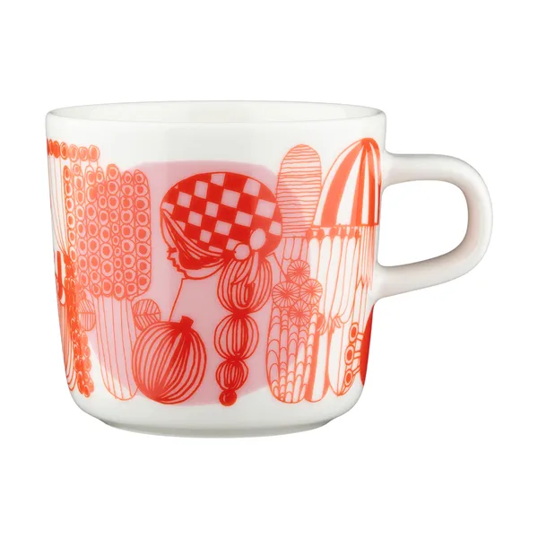 Siirtolapuutarha mugg 20 cl, White-orange