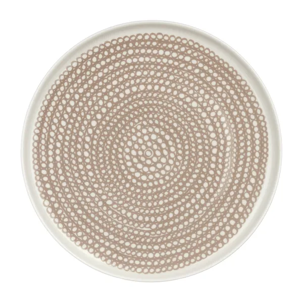 Siirtolapuutarha tallrik liten Ø20 cm, White-clay