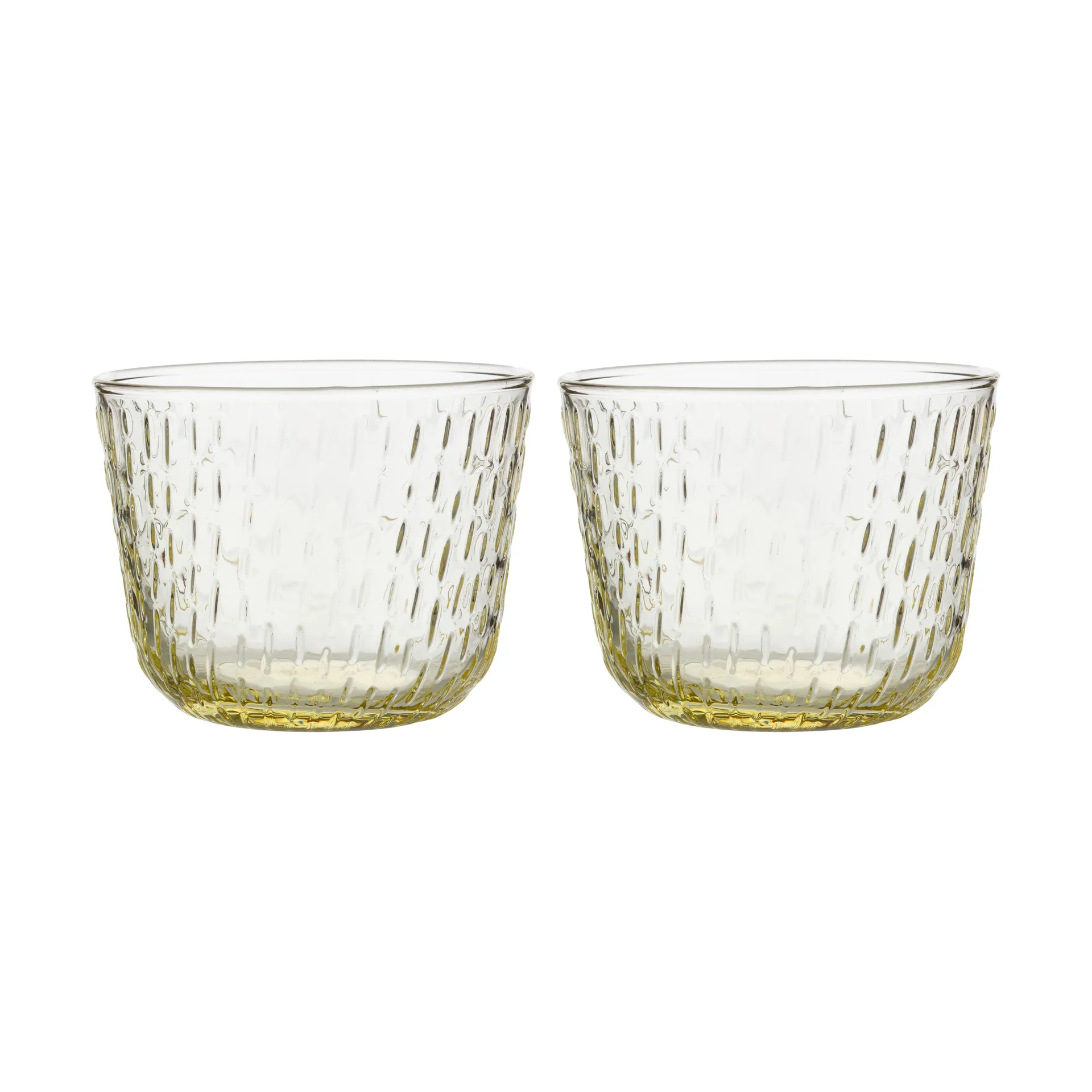 Marimekko Syksy drikkeglas 2 dl 2-pak Pale yellow