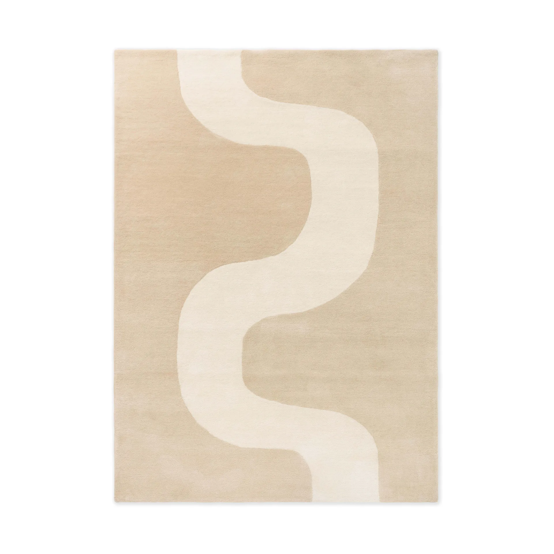 Marimekko Tapis en laine Seireeni Warm Beige, cm