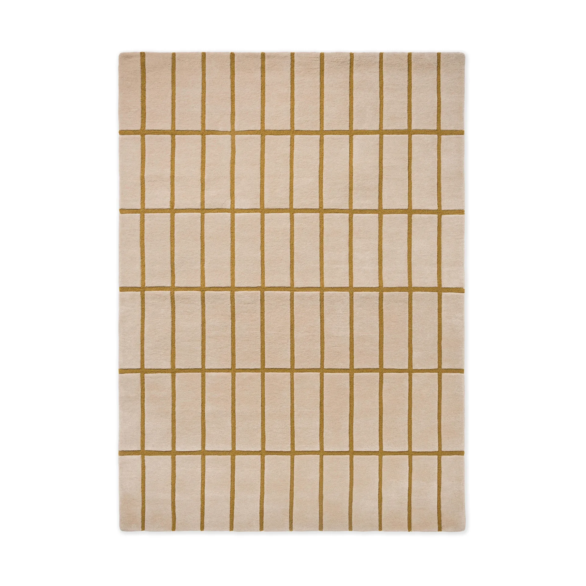 Marimekko Tapis en laine Tiiliskivi Bronze Yellow, cm