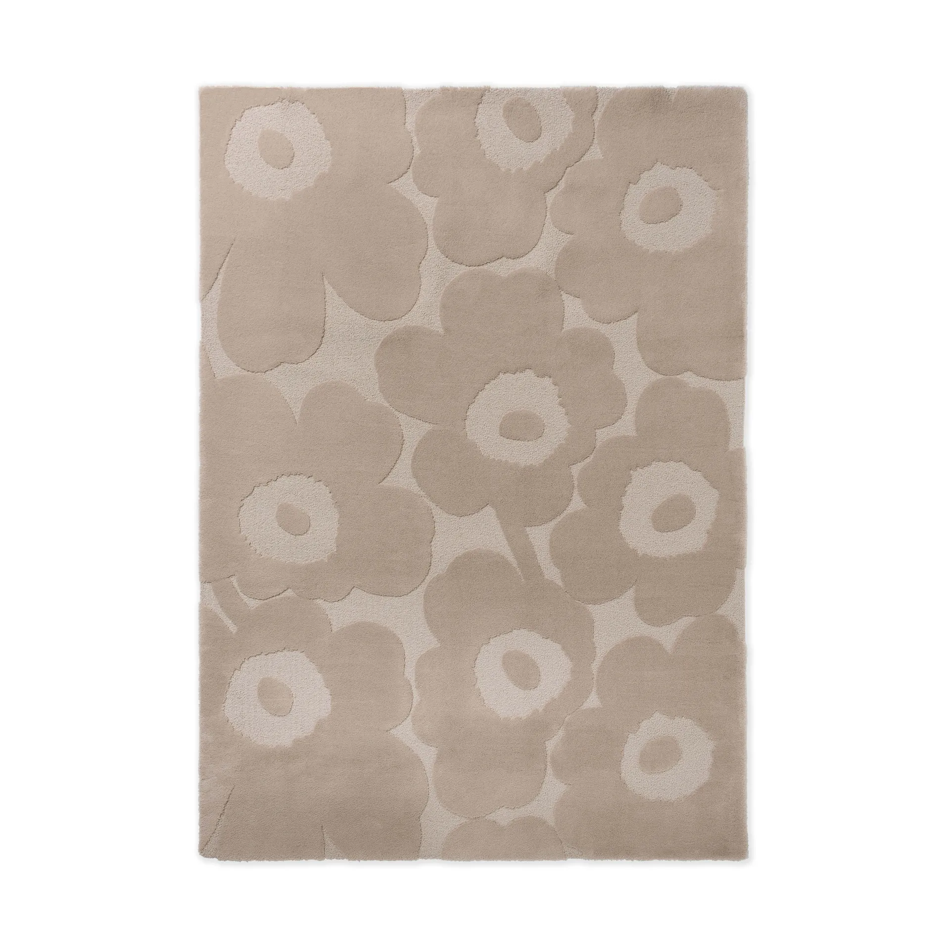 Marimekko Tapis en laine Unikko Light Beige, cm