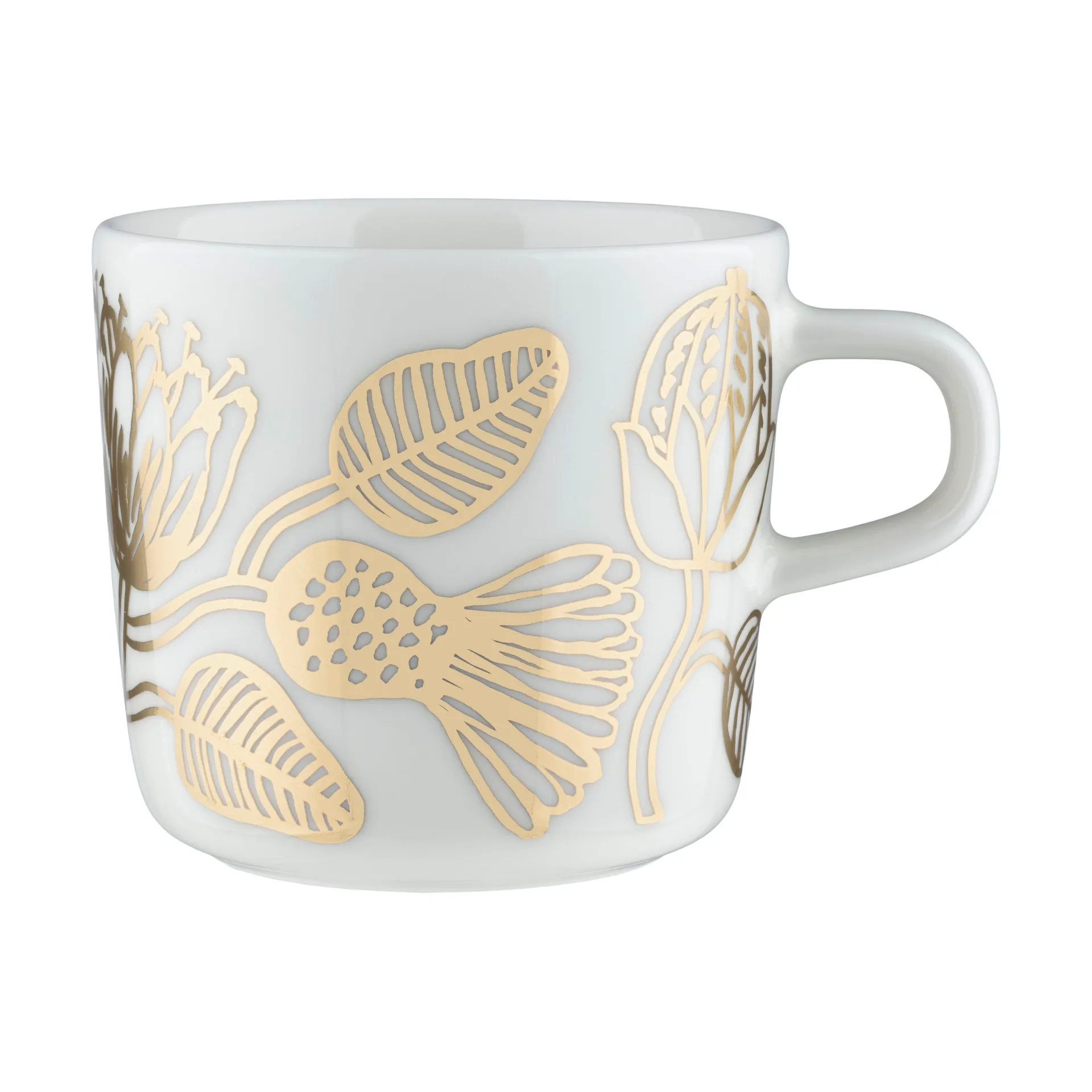 Marimekko Tiara kaffekop 20 cl Hvid-guld billede