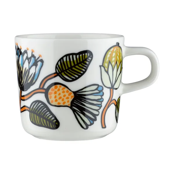 Tiara kaffekopp 20 cl, White-warm orange