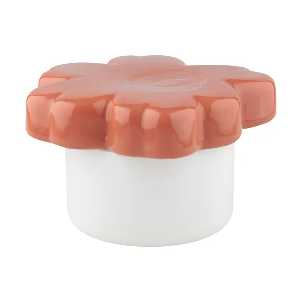 Unikko 60-årsjubileum burk Ø19x11 cm, White-l. terra