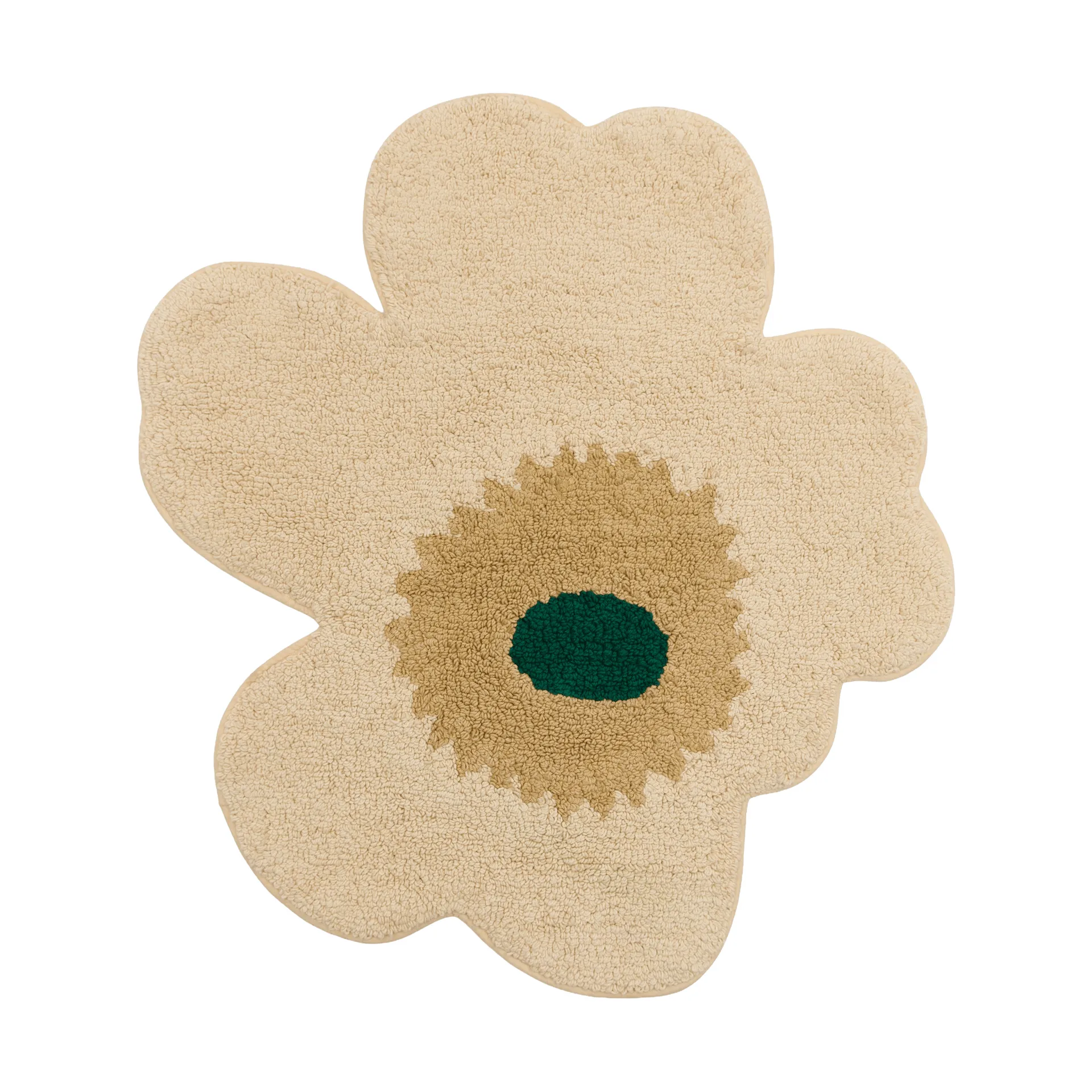 Marimekko Unikko bademåtte 73x74 cm Hay-sand-emerald