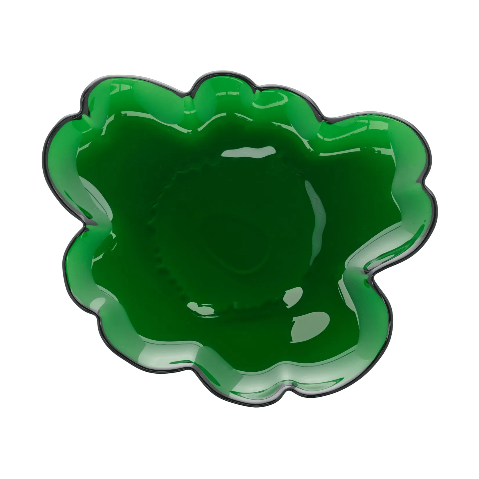 Marimekko Unikko glastallerken 20 cm Grøn
